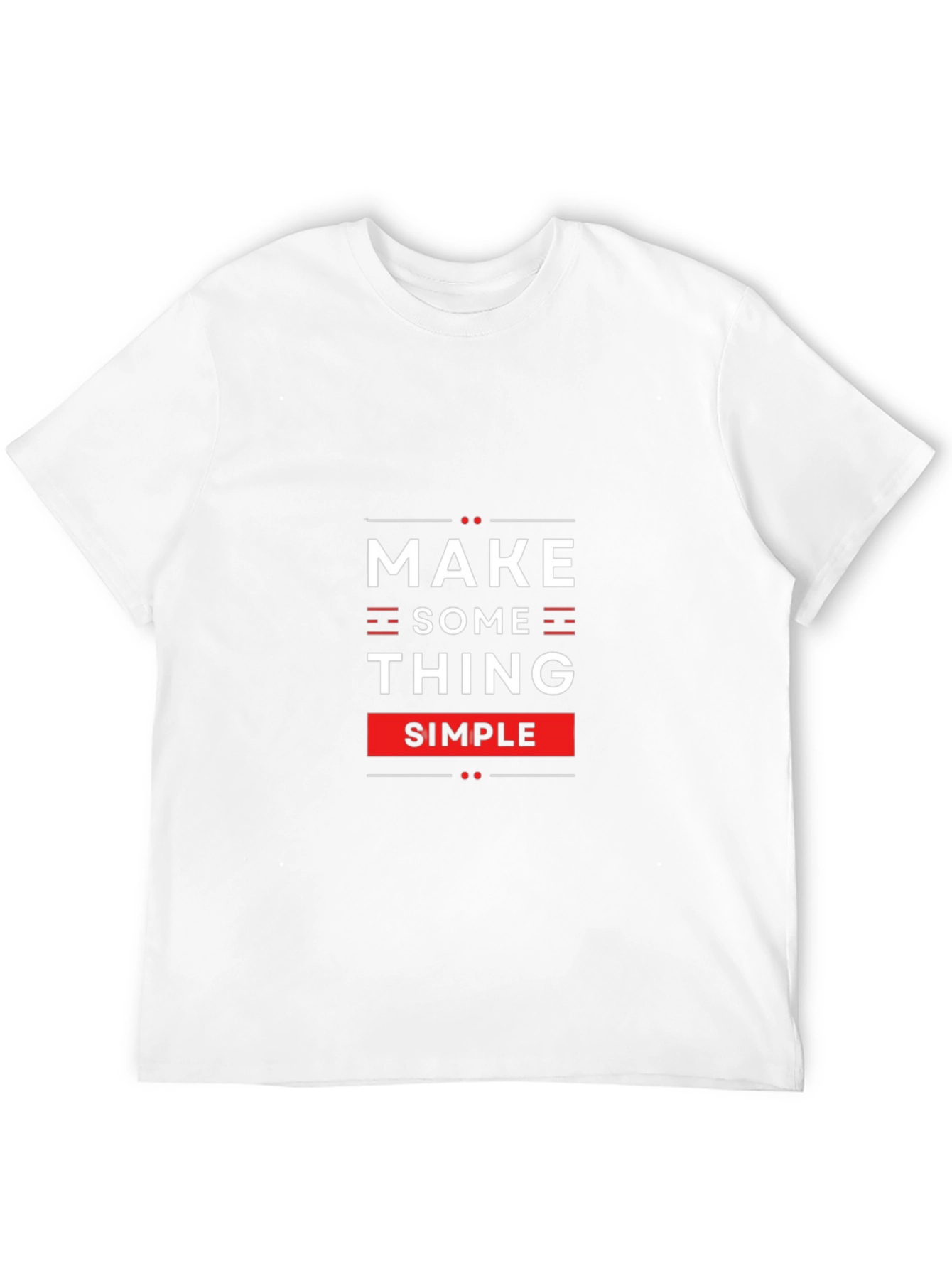 Make Something Simple Black Graphic Tee