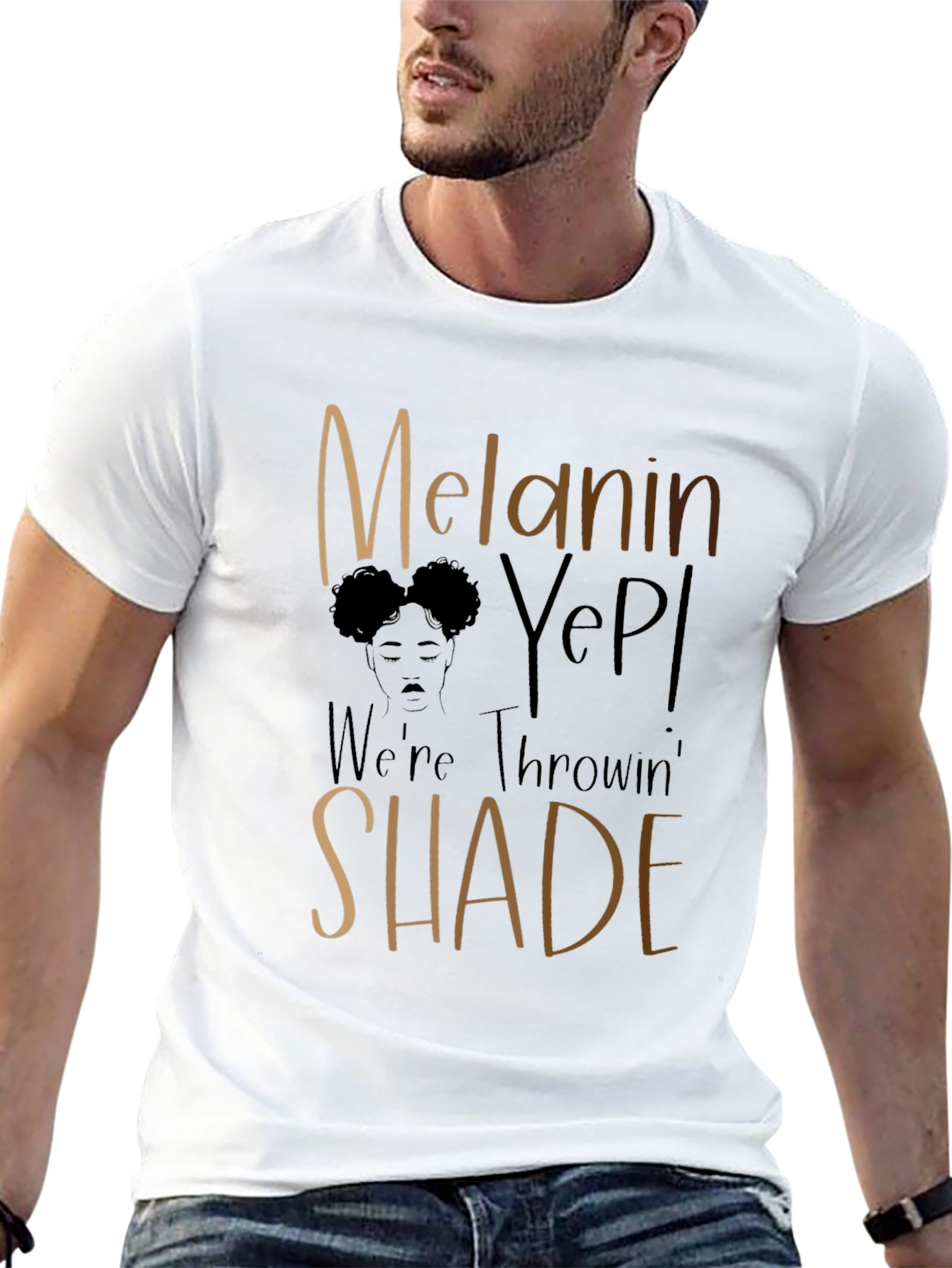 Melanin Yep! Throwin Shade Graphic Tee