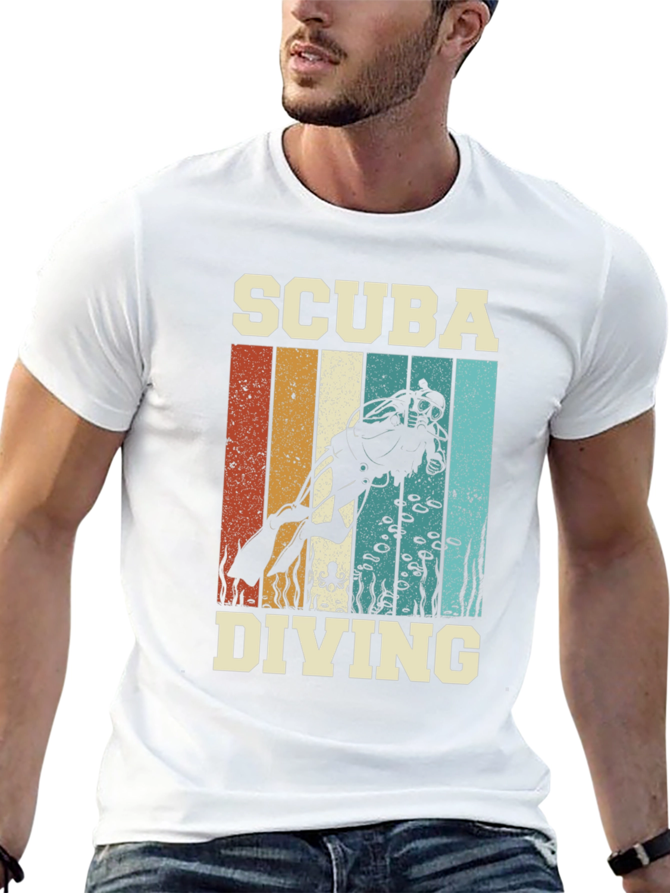Scuba Diving Retro Graphic Tee