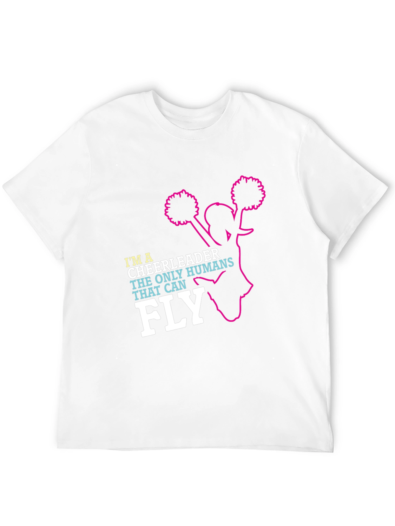 Im A Cheerleader Black Graphic Tee