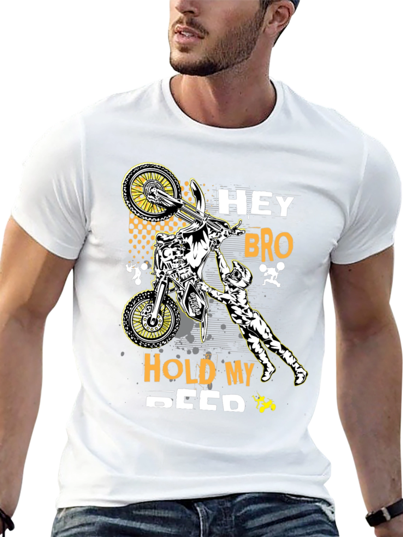 Hey Bro Hold My Seed T-Shirt - Motocross