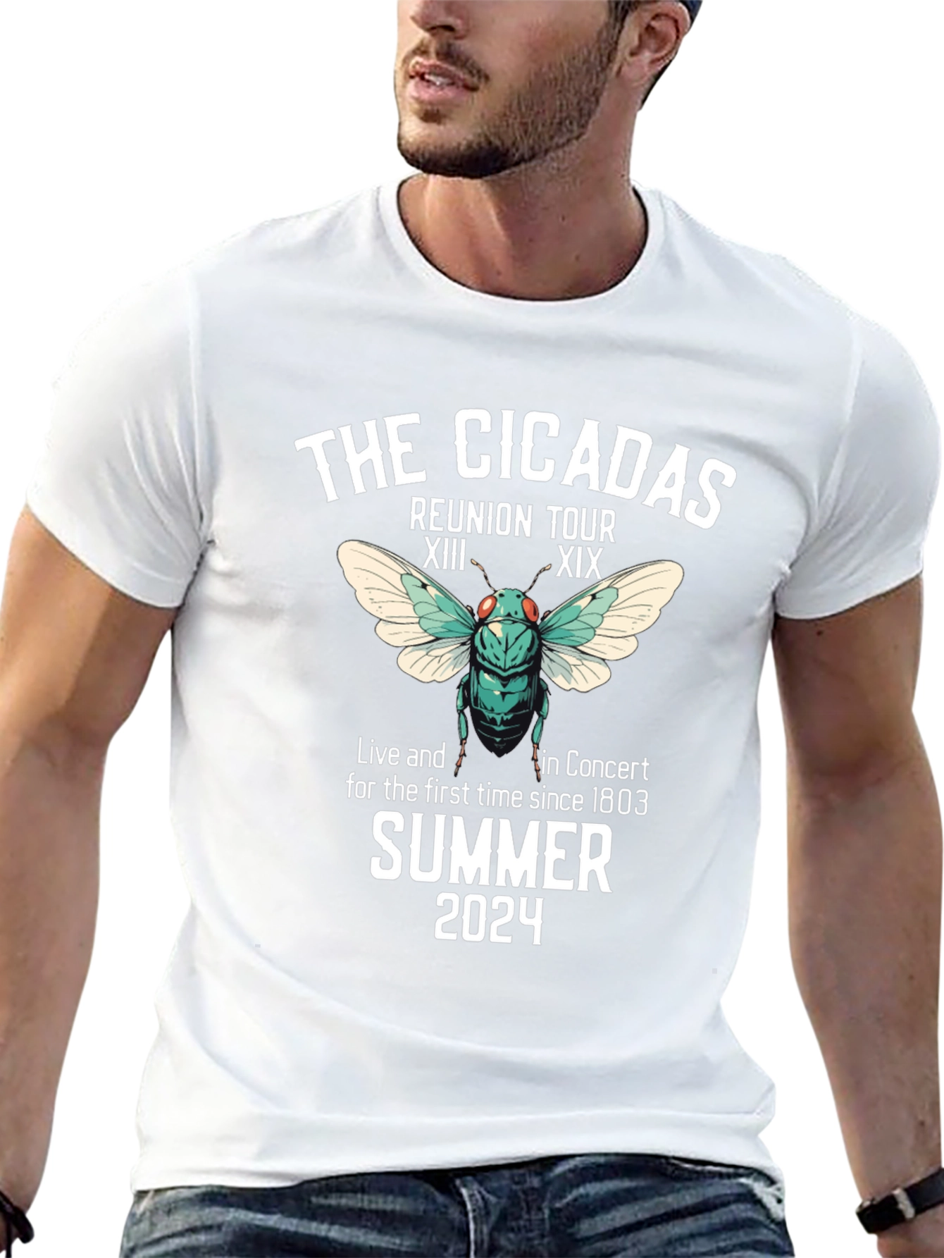 Cicadas Reunion Tour 2024 Black T-Shirt