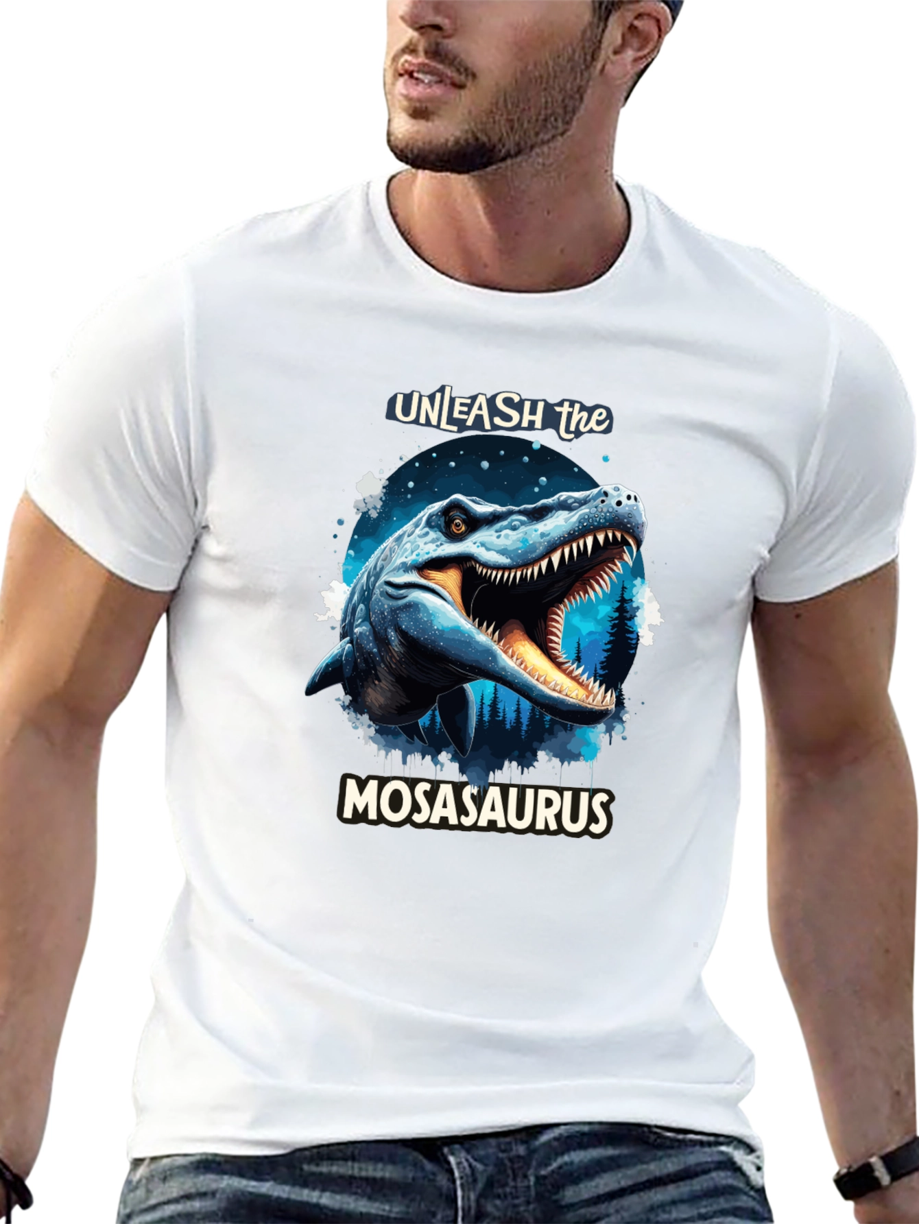 Unleash the Mosasaurus Black T-Shirt