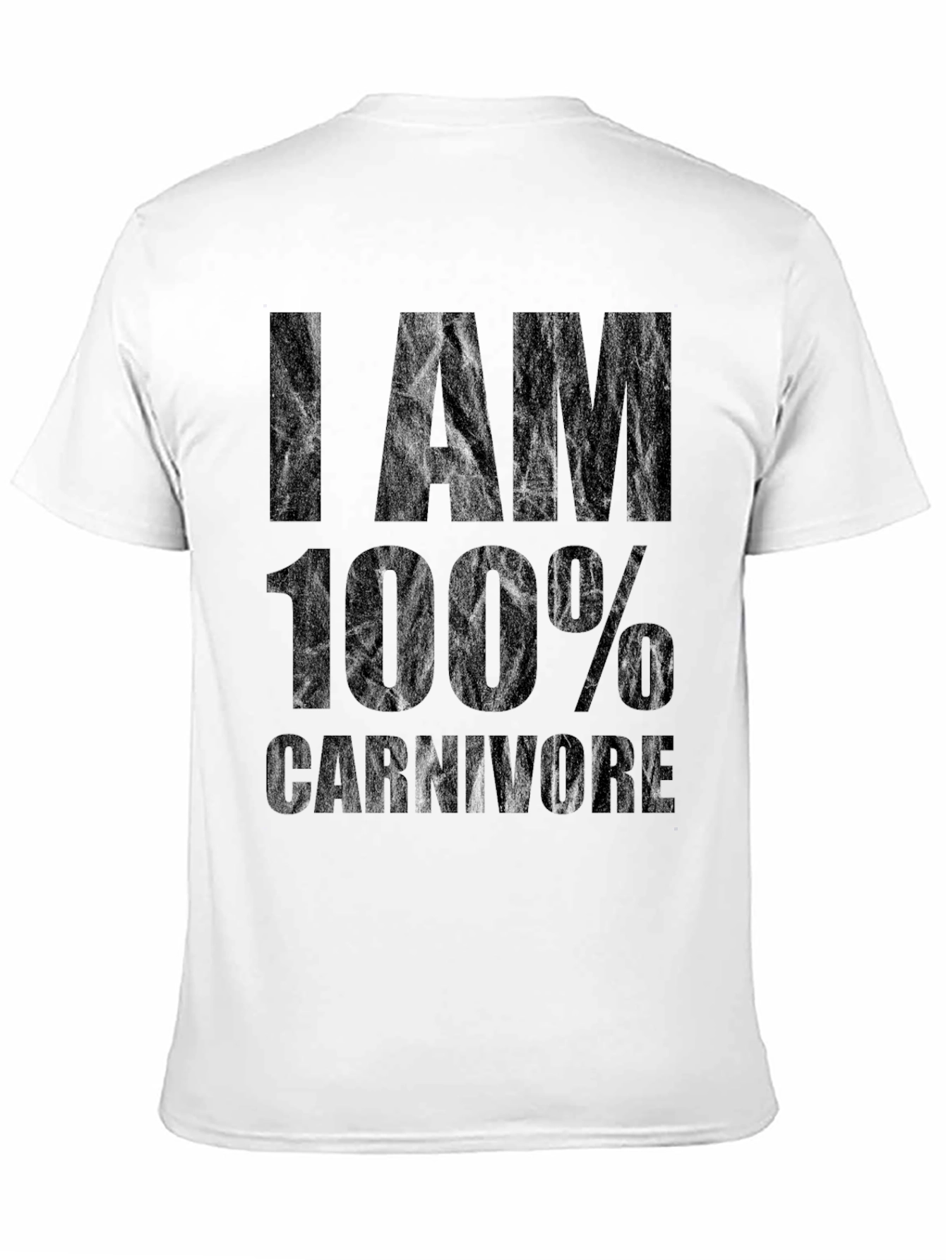 I AM 100% Carnivore Black Graphic Tee