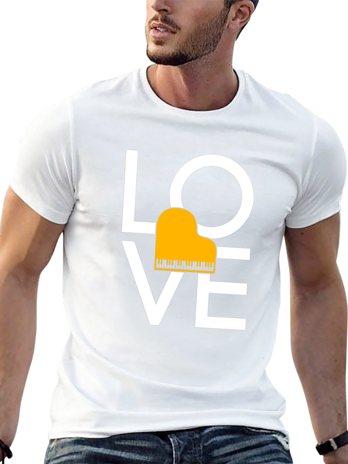 Love Piano T-Shirt - Musical Passion Tee