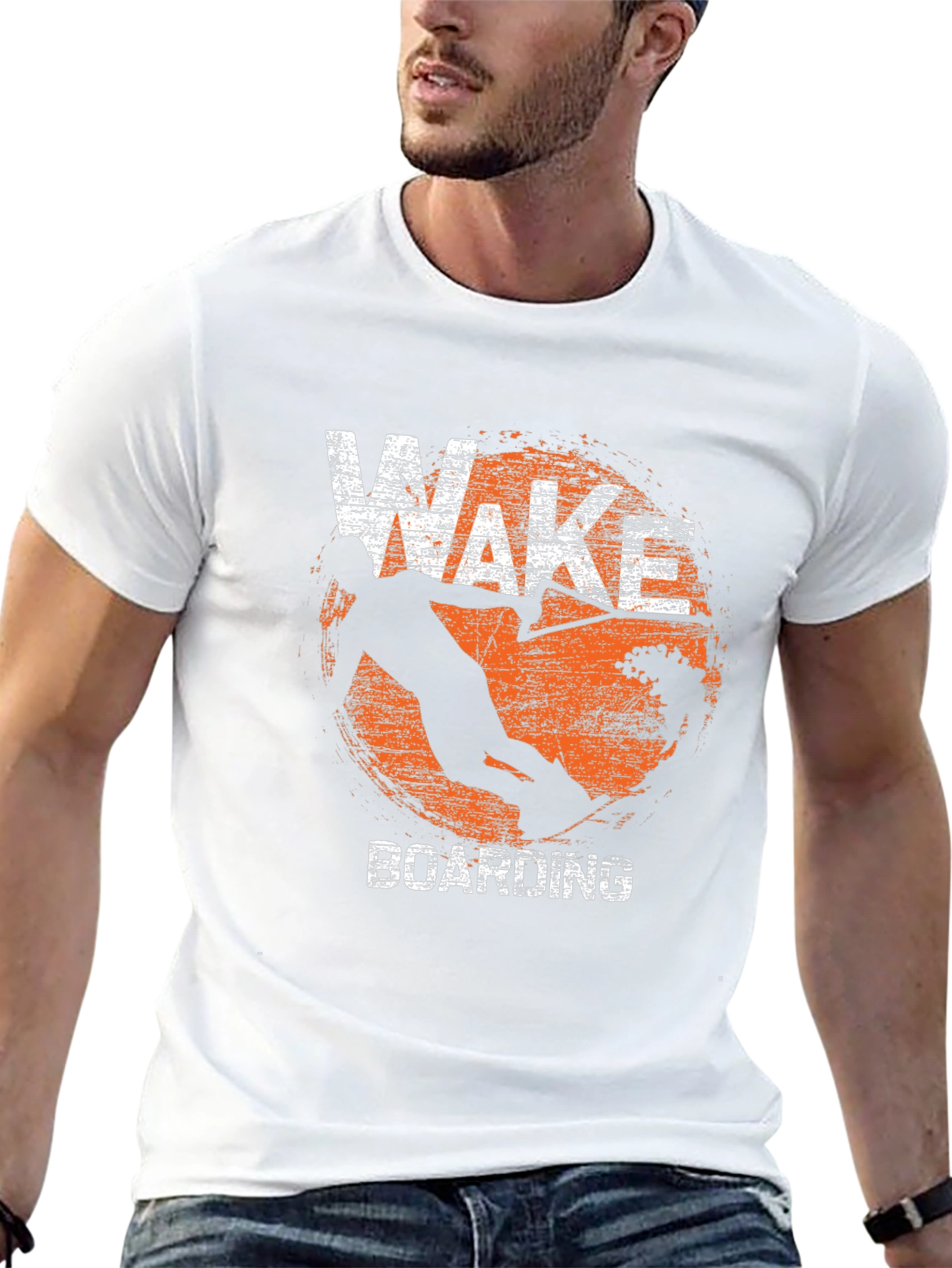 Wakeboarding Graphic Print Tee