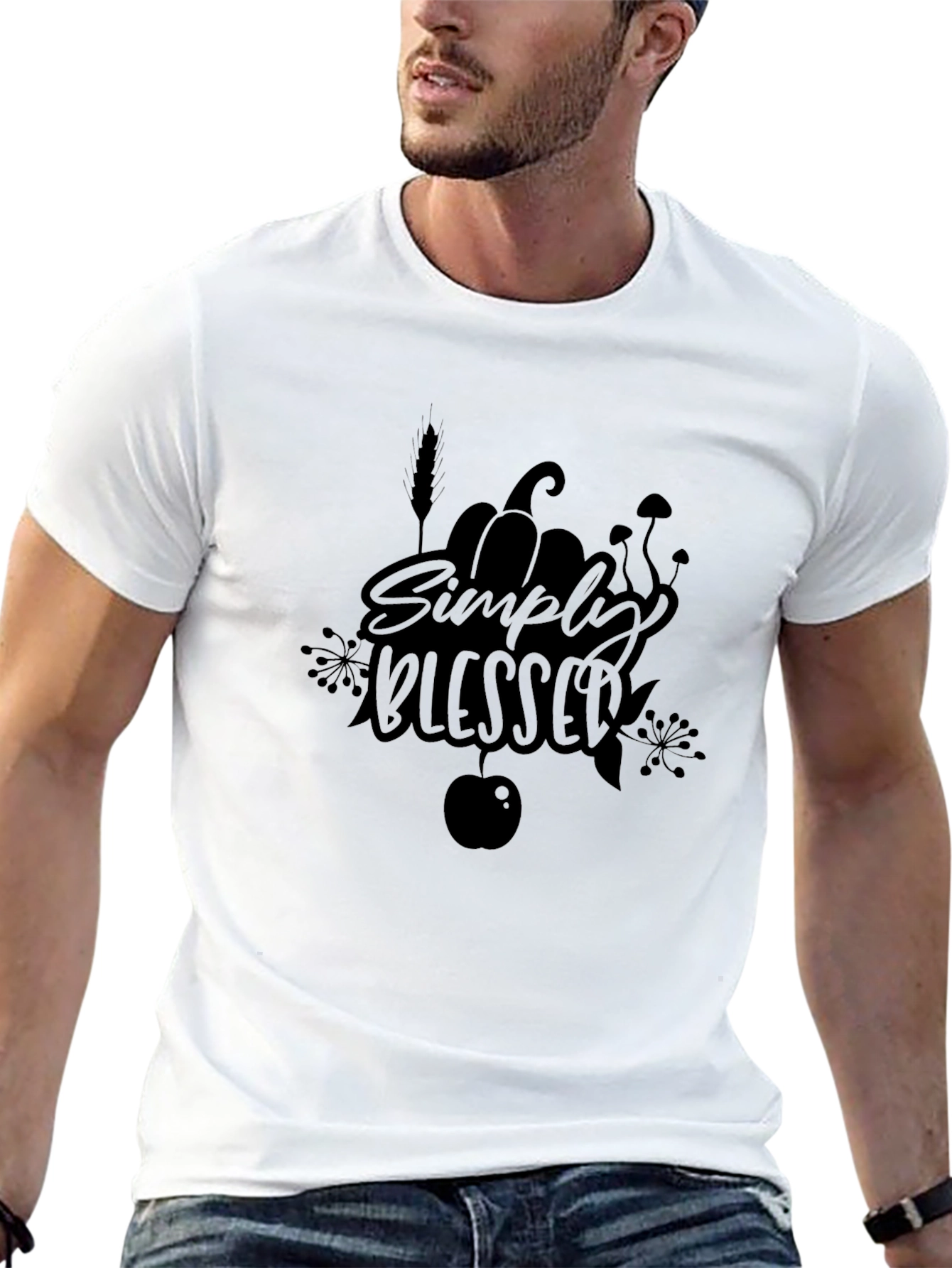 Simply Blessed Black T-Shirt