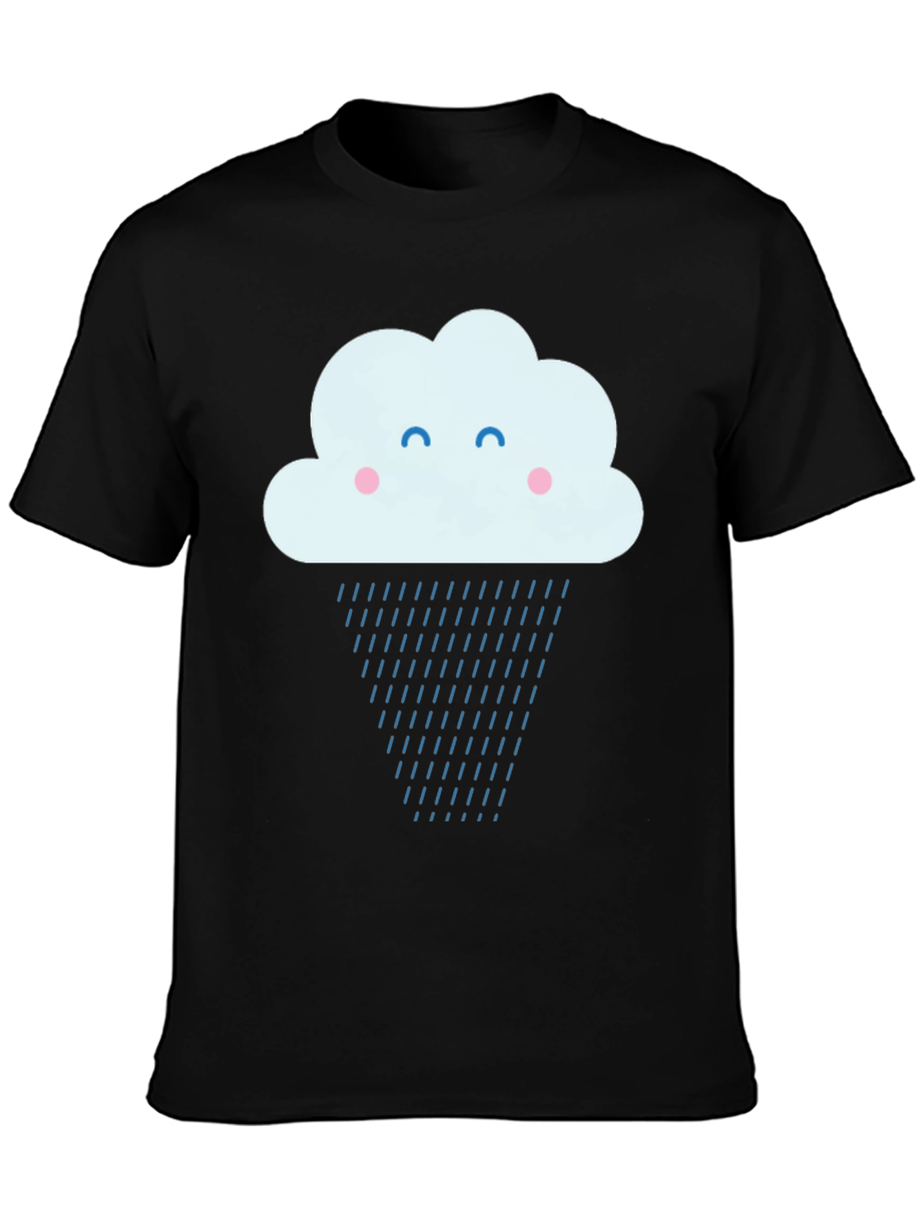 Rainy Cloud Graphic Tee - Black