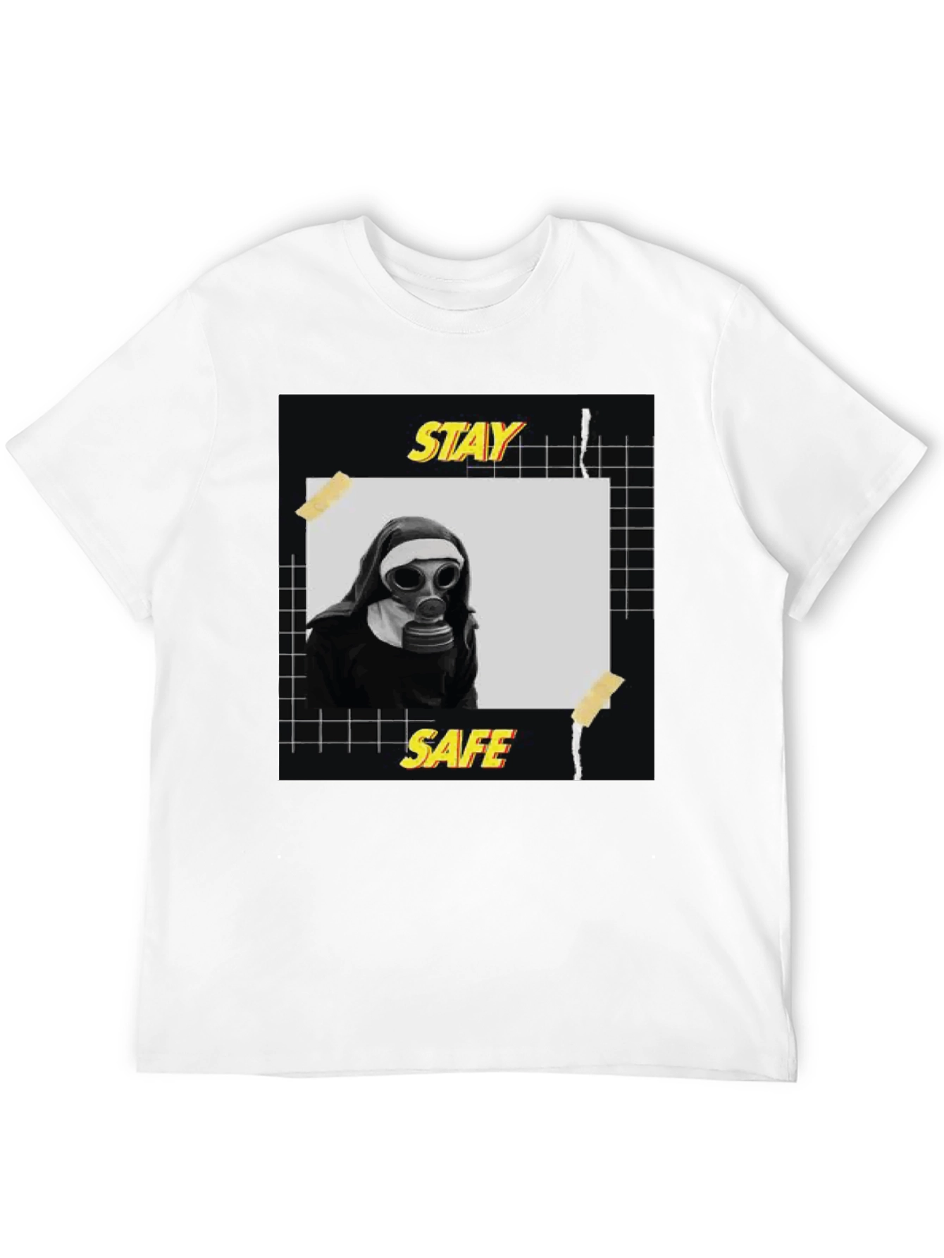 Stay Safe Graphic Tee - Unisex Black T-Shirt