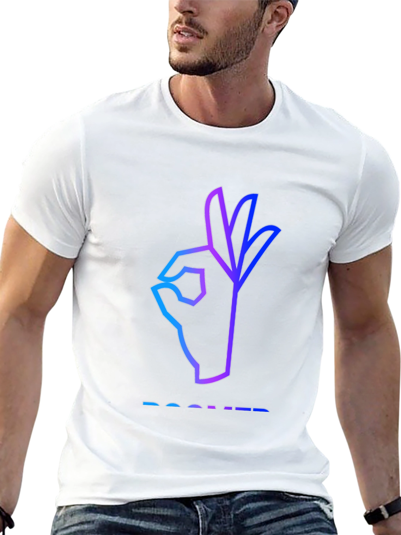 Ok Hand Symbol T-Shirt - Modern Graphic Tee