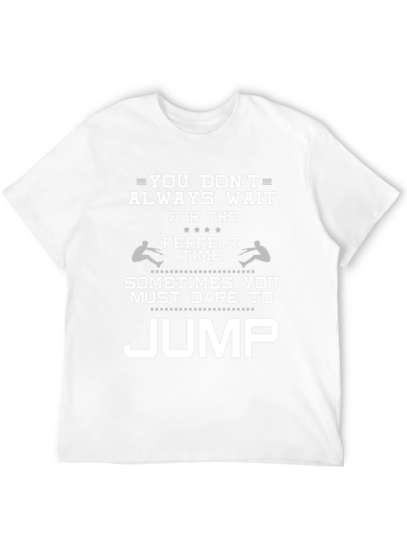 Dare to Jump Graphic Tee - Motivational Black T-Shirt