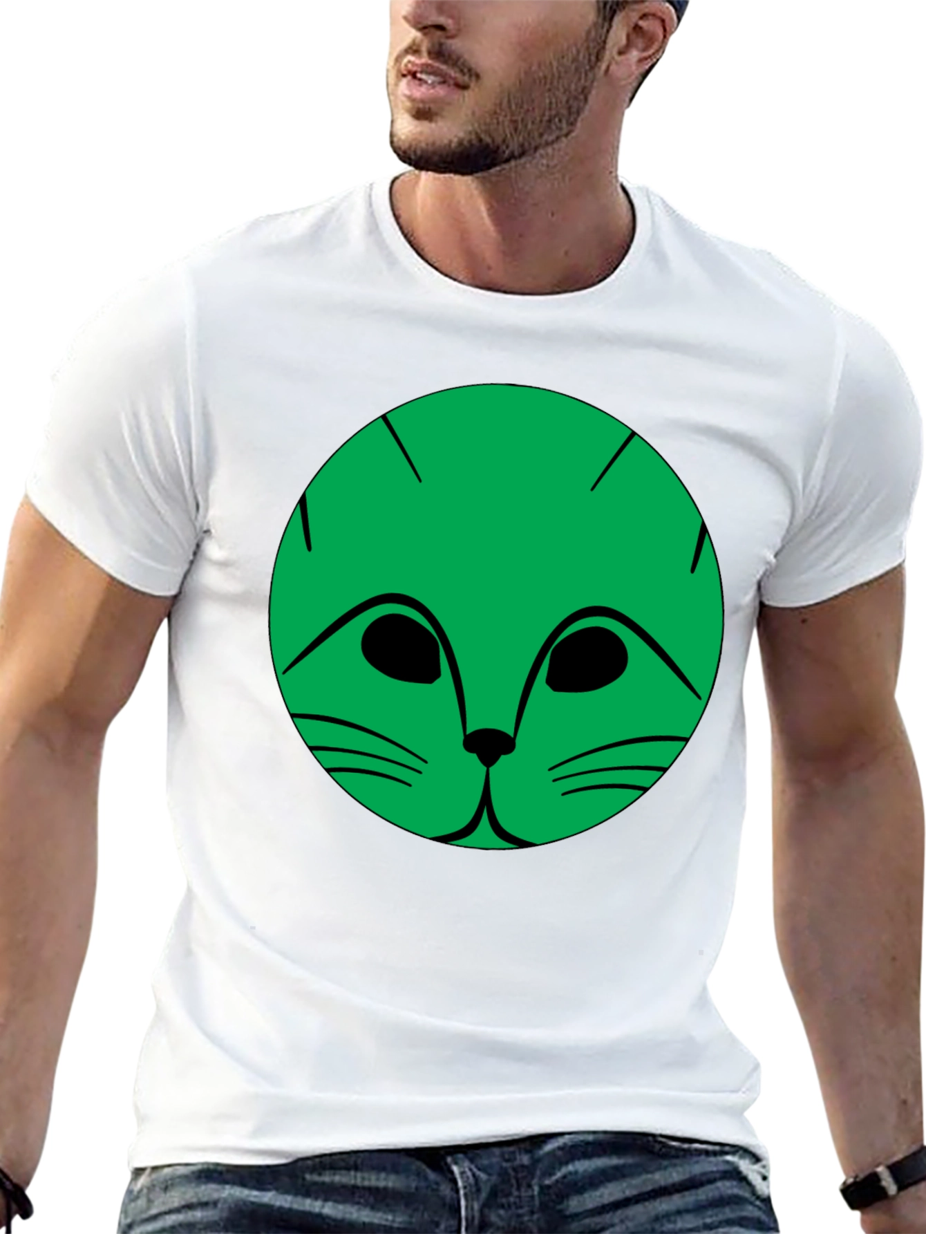 Cool Cat Graphic Black T-Shirt