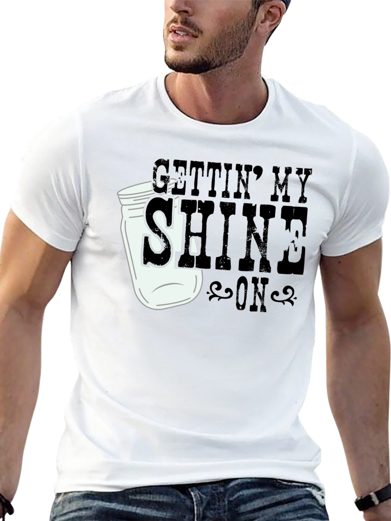 Gettin My Shine On Black T-Shirt