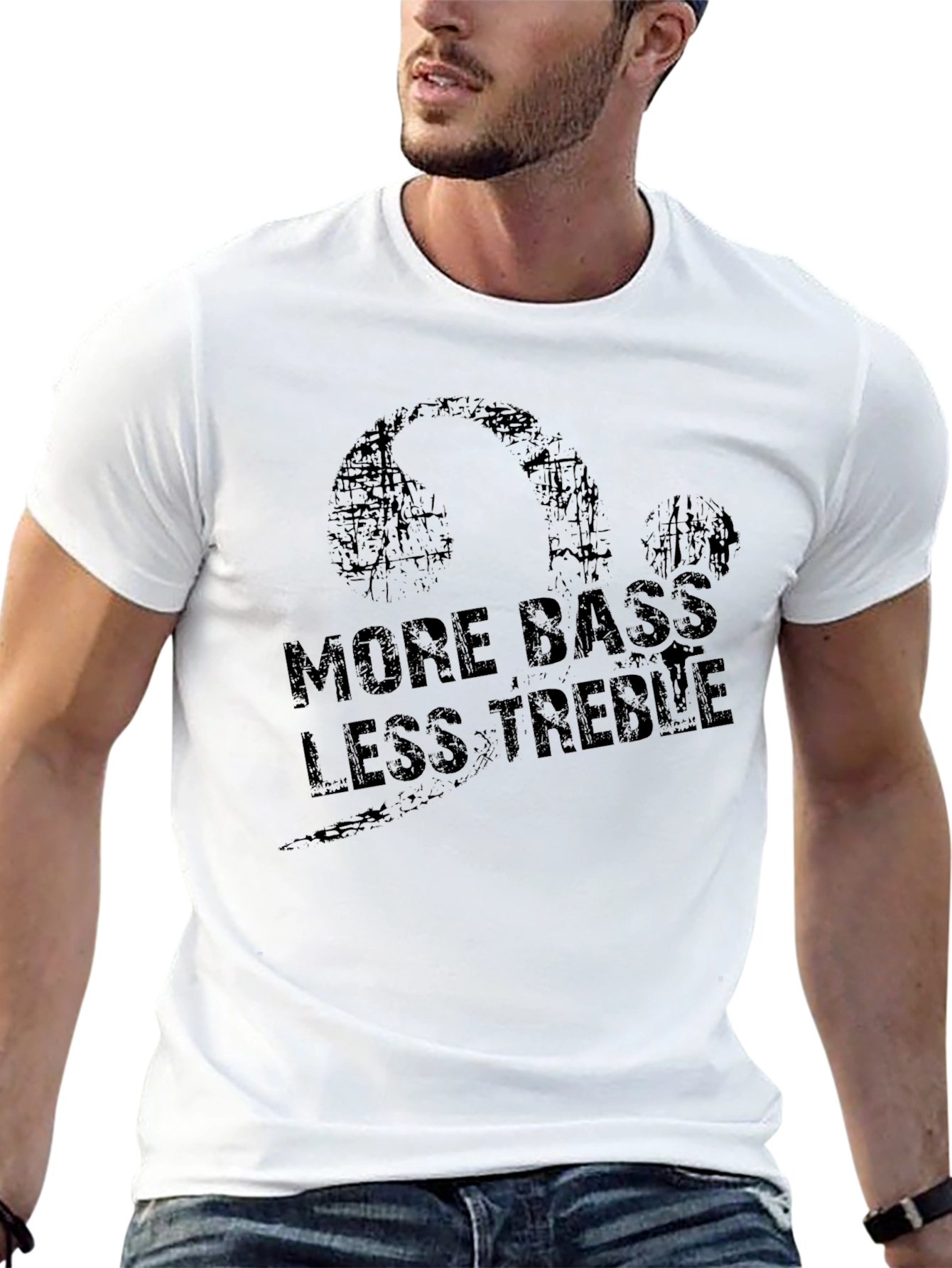 More Bass Less Treble Graphic T-Shirt