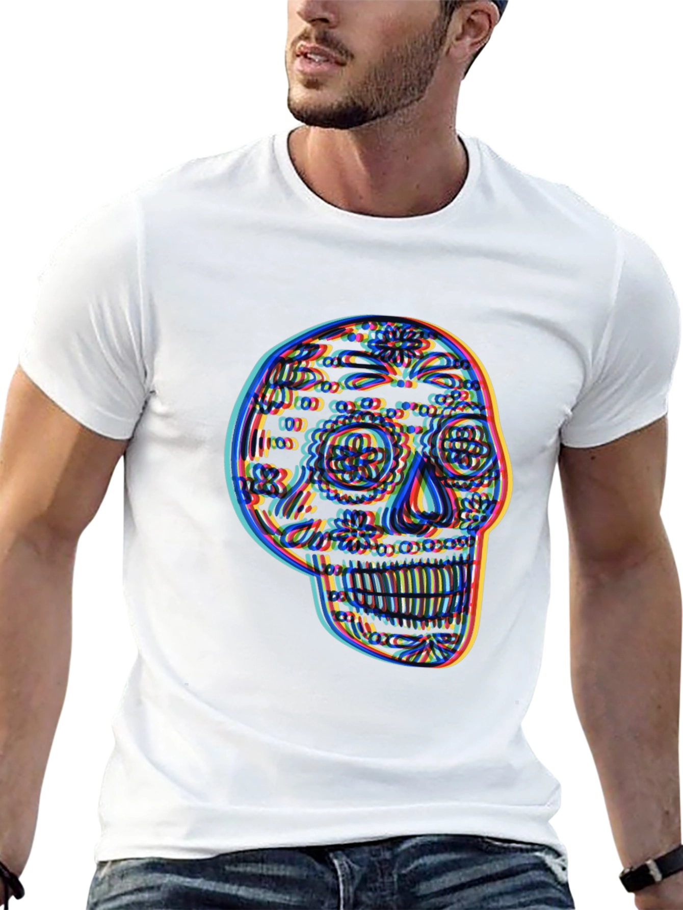Skull Graphic Mens Black T-Shirt