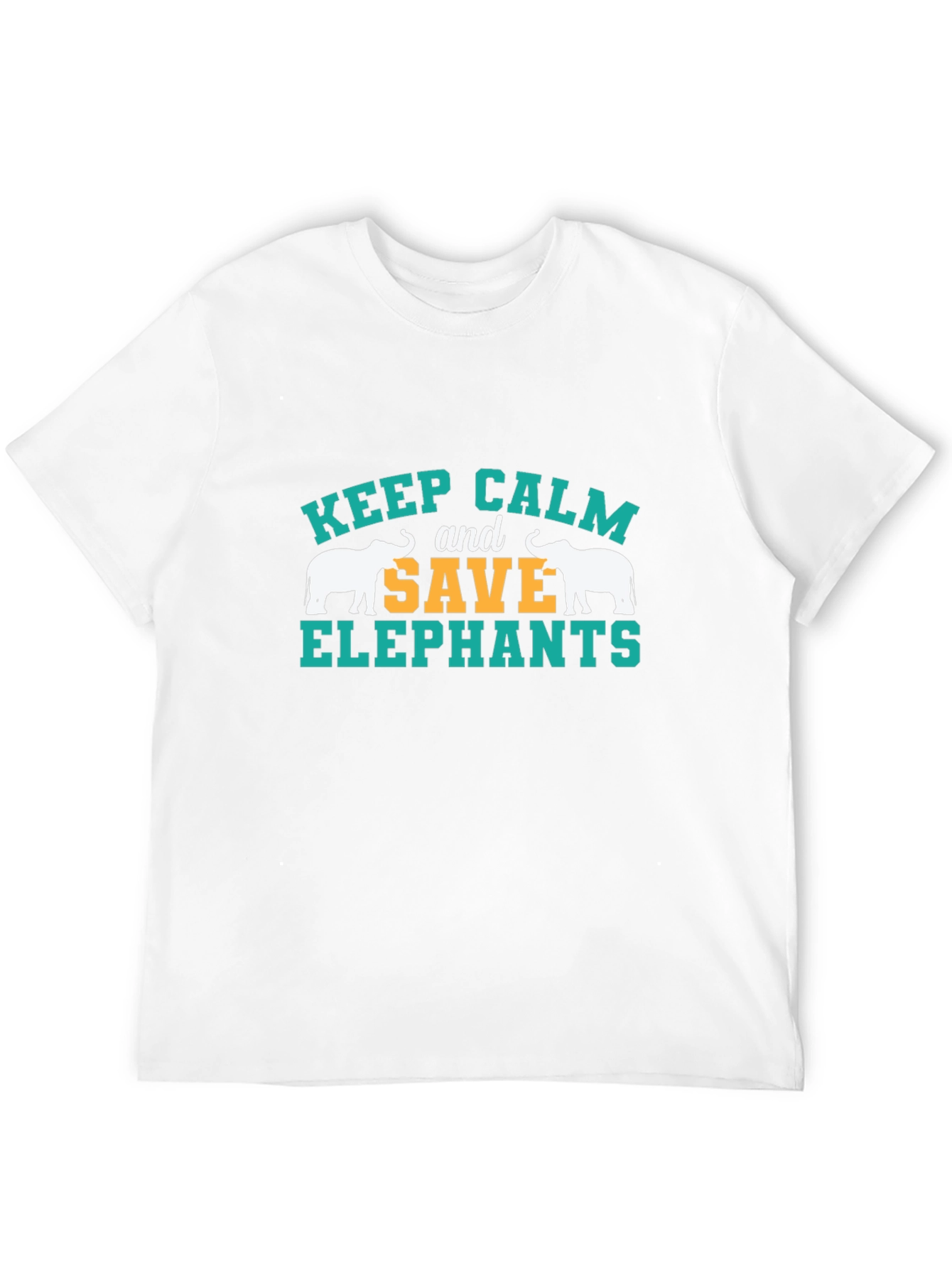 Keep Calm Save Elephants Graphic Tee