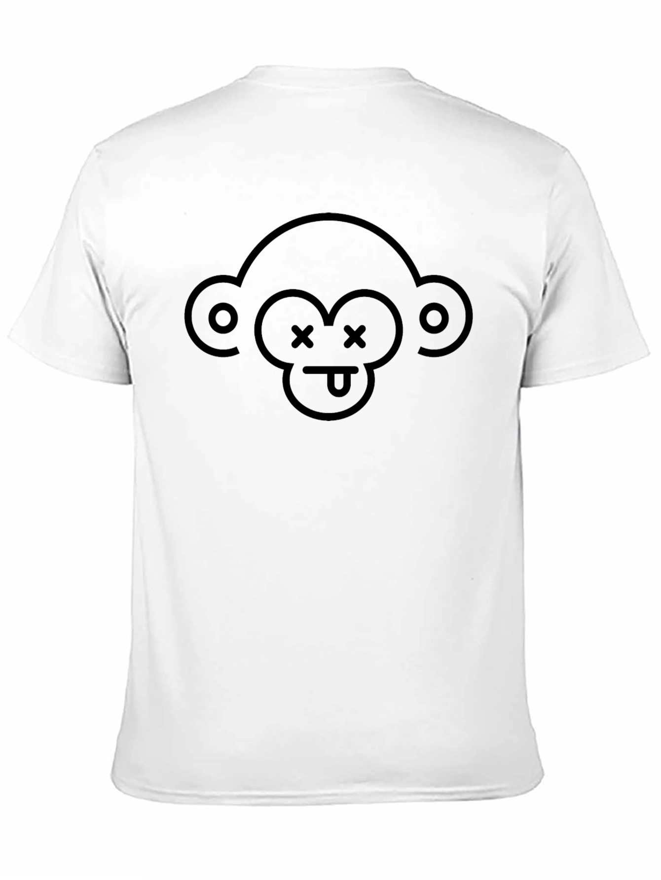Monkey Face Graphic Tee - Black