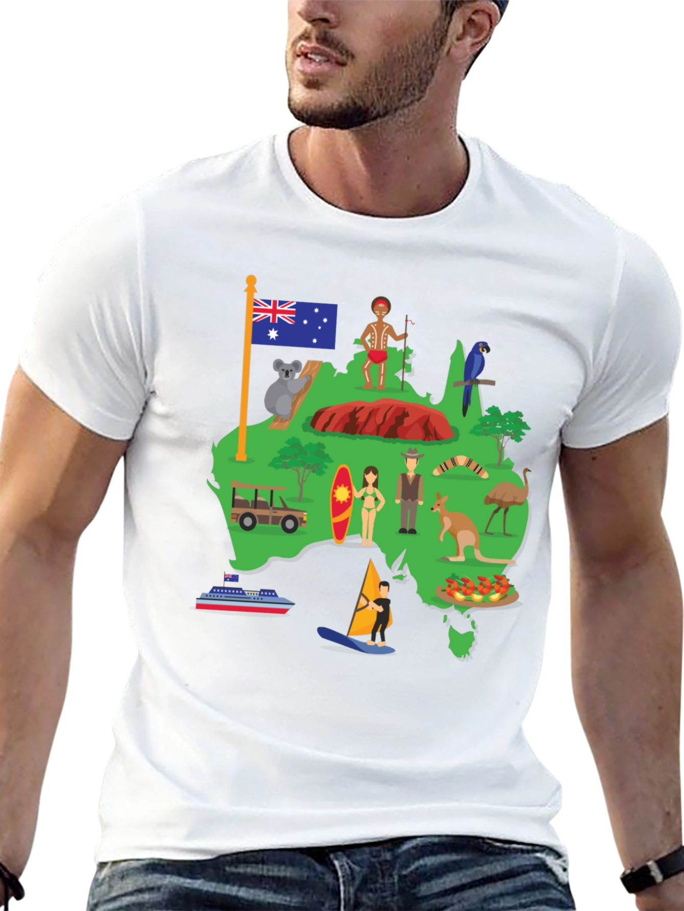 Australia Graphic T-Shirt: Aussie Pride