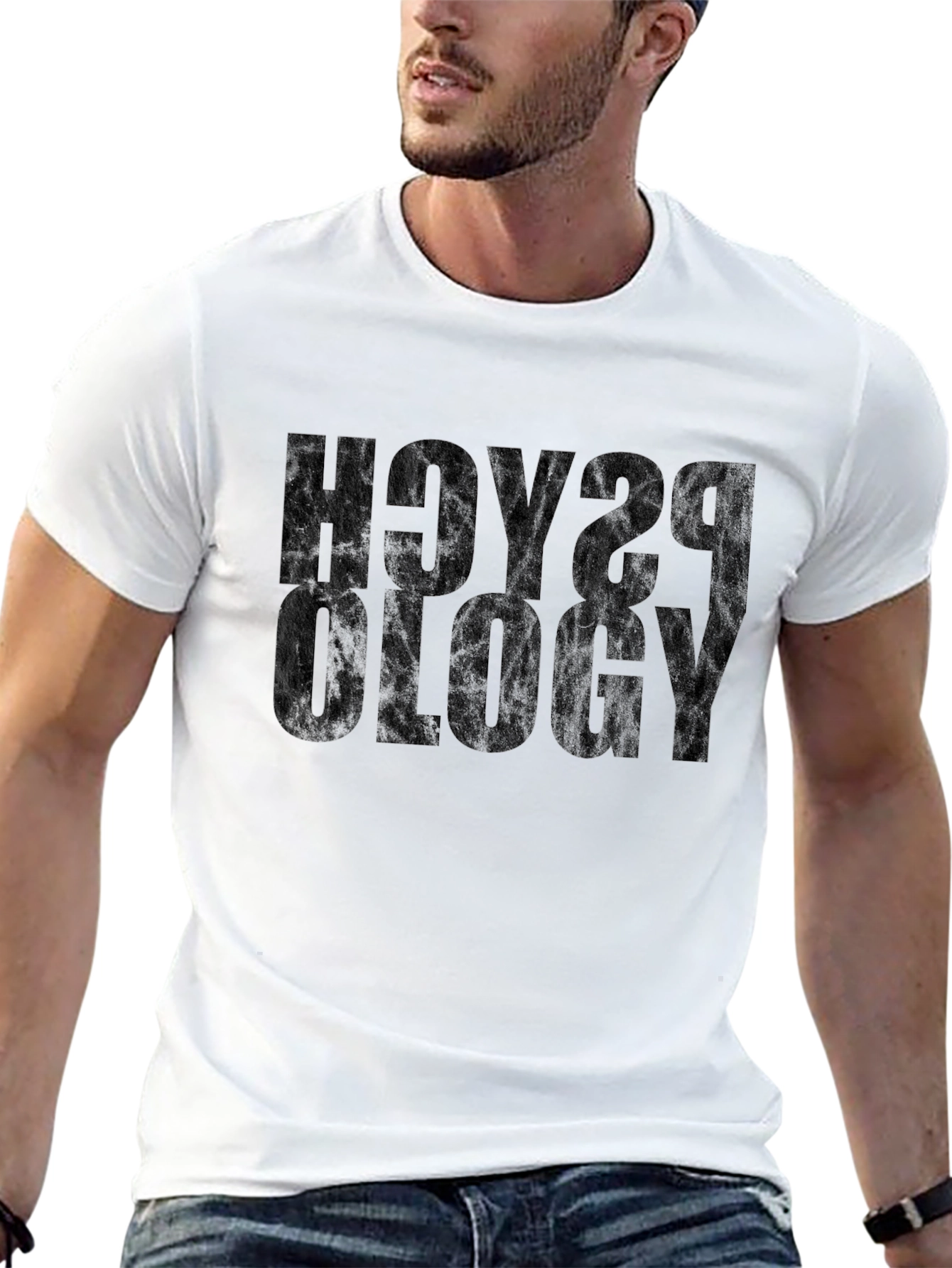Psychology Black Graphic T-Shirt