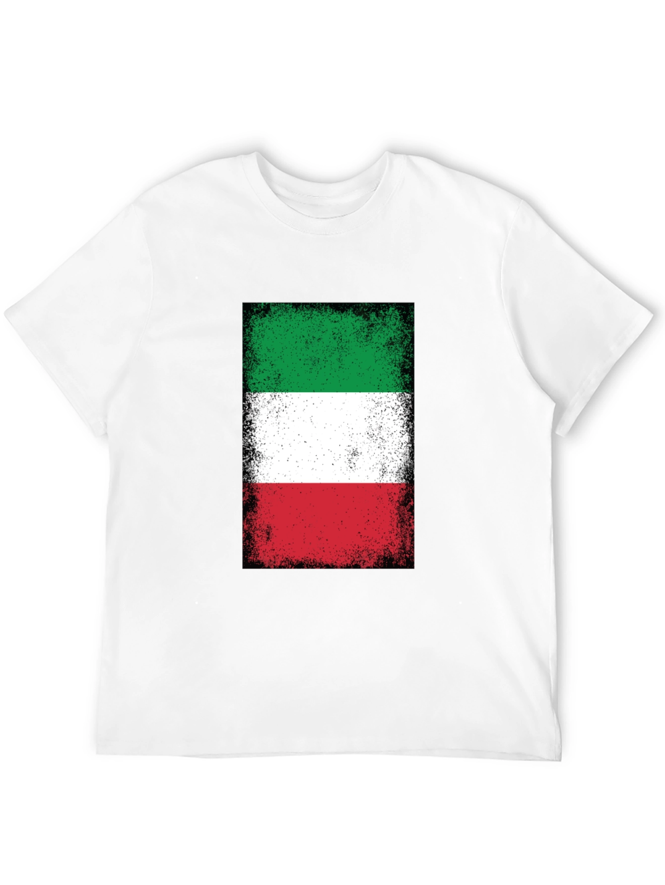Italian Flag T-Shirt - Distressed Design
