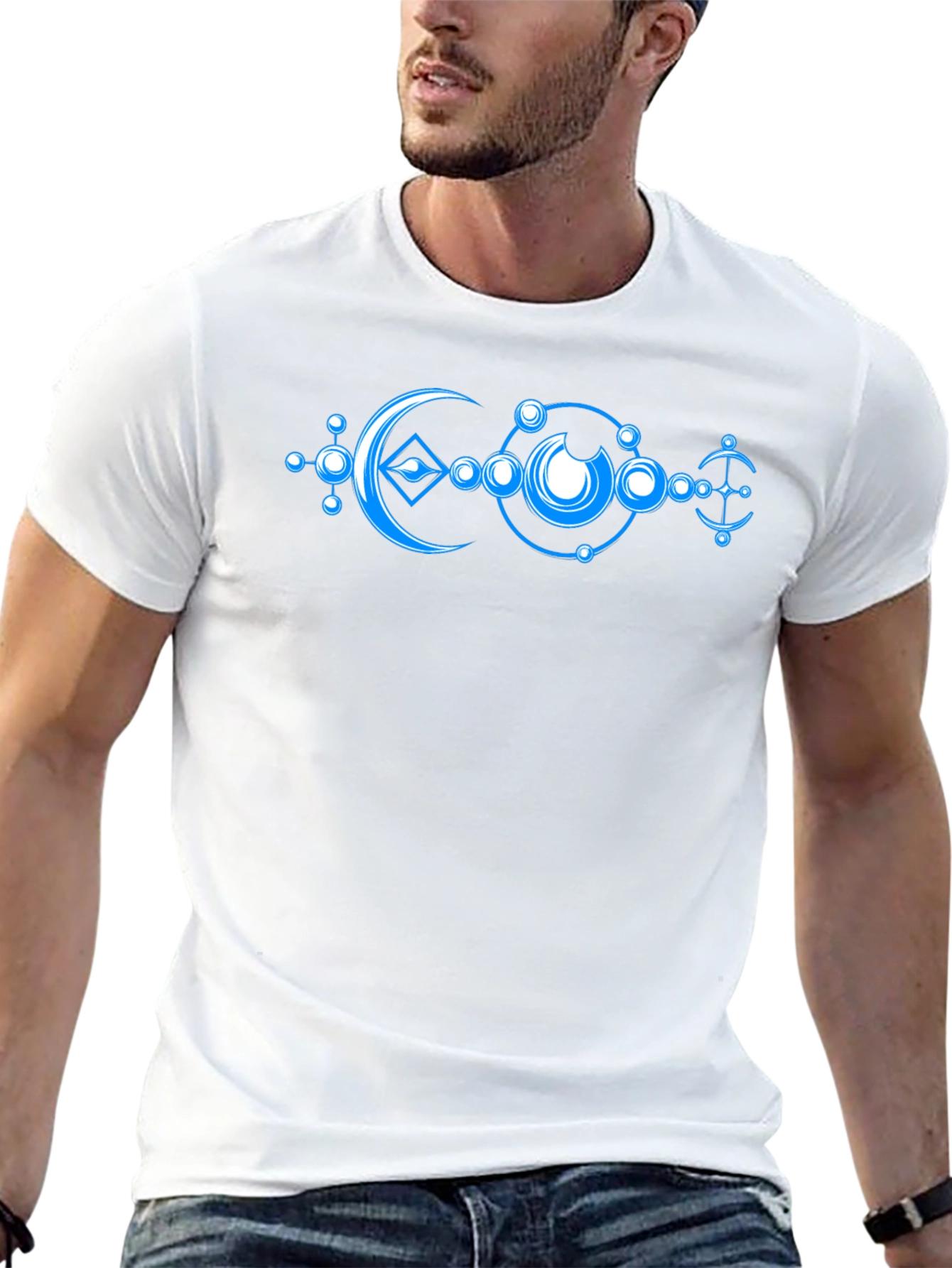Mystic Moon Geometric Graphic Tee