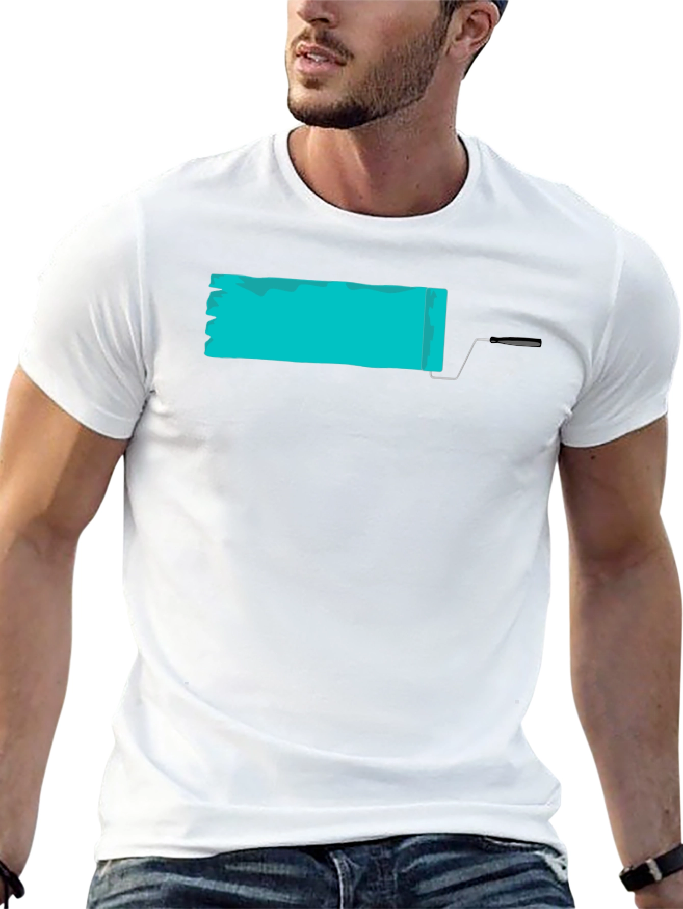 Paint Roller T-Shirt - Cool Graphic Tee