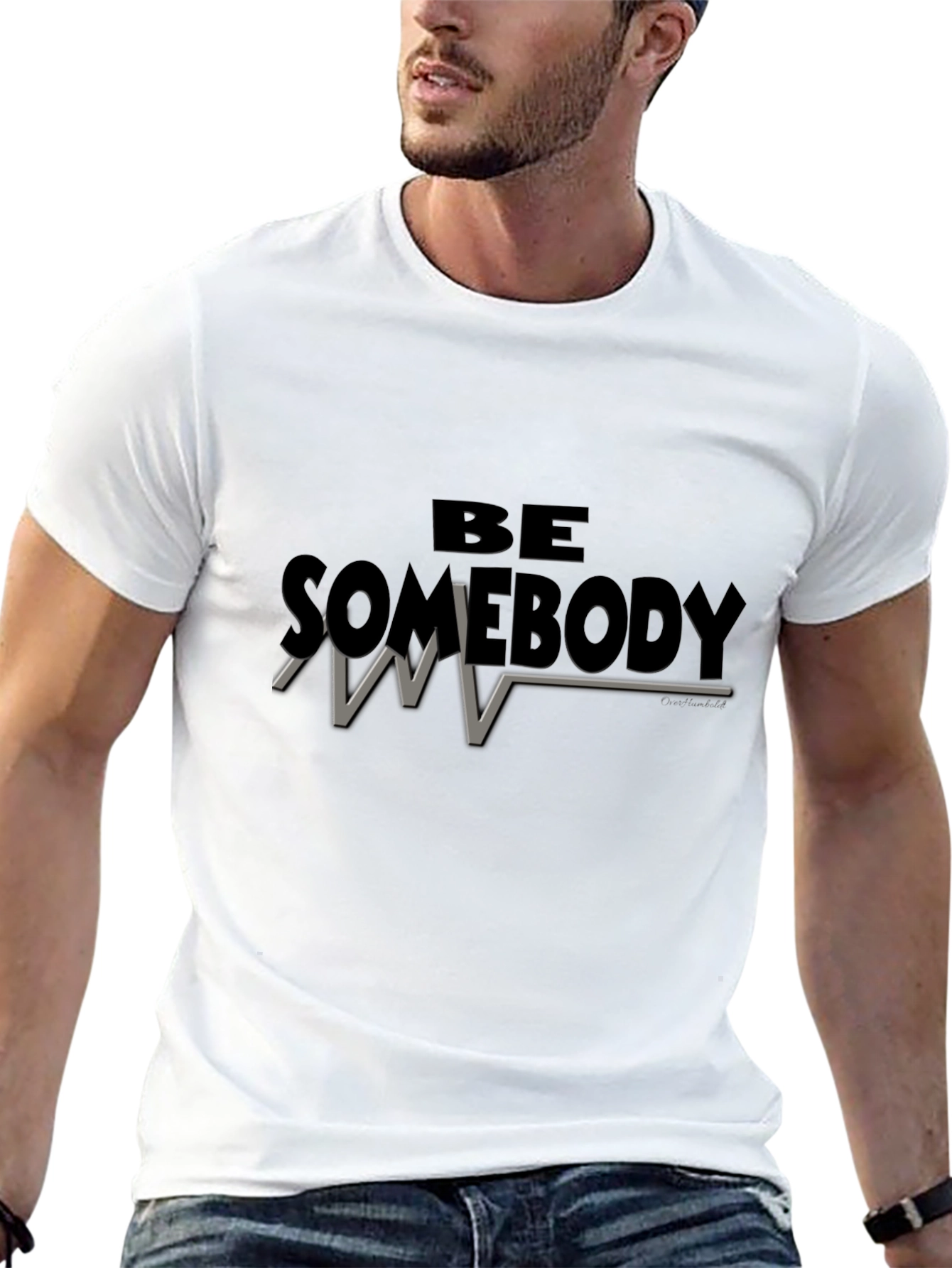 Be Somebody Graphic Tee - Motivational Black T-Shirt