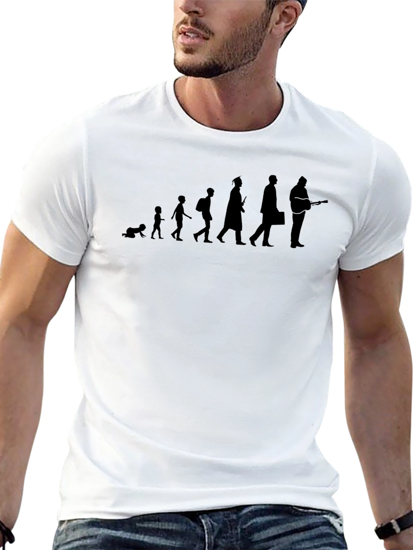 Evolution of Man T-Shirt - Musician Humor Tee