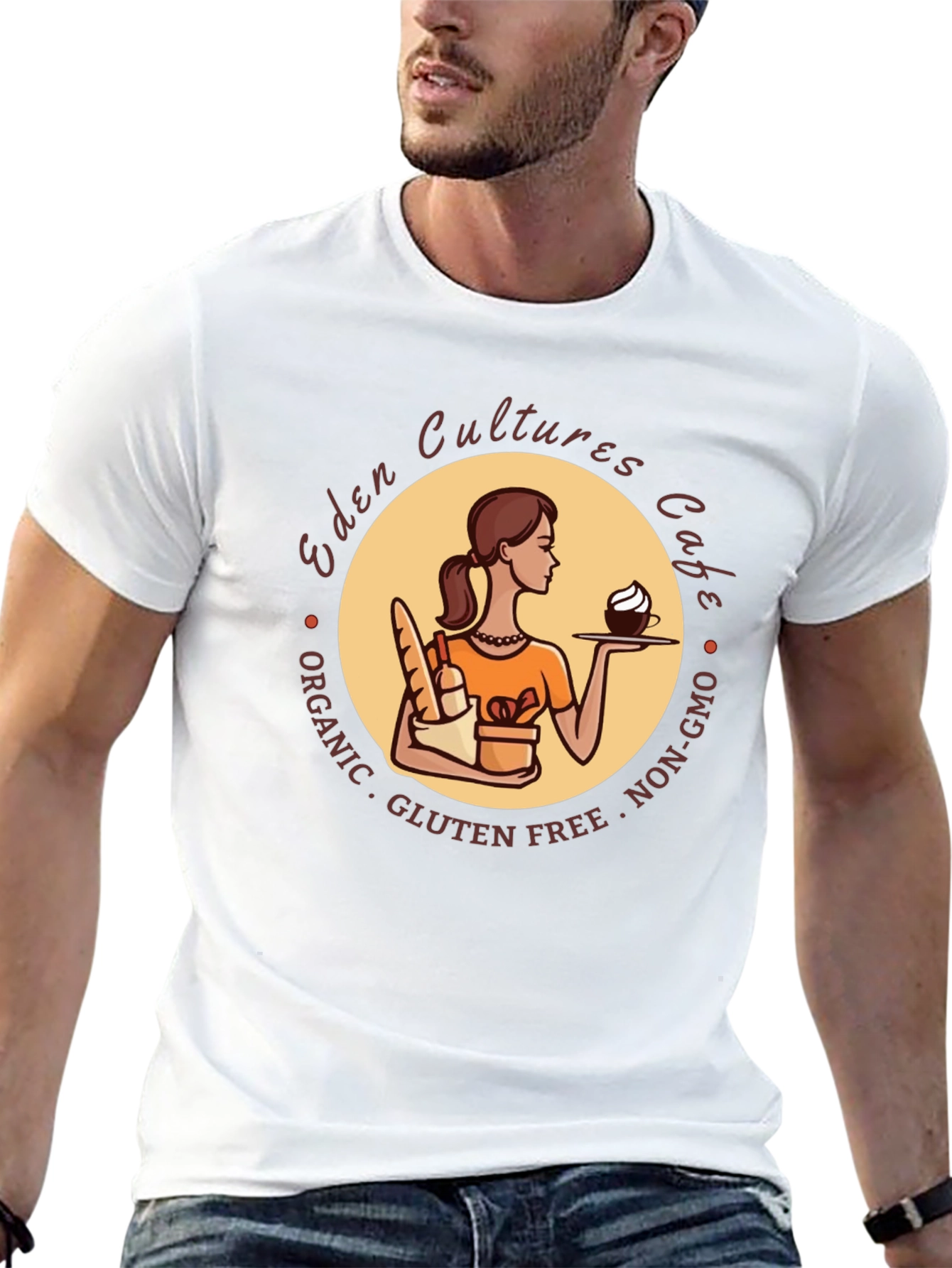 Eden Cultures Cafe Graphic T-Shirt
