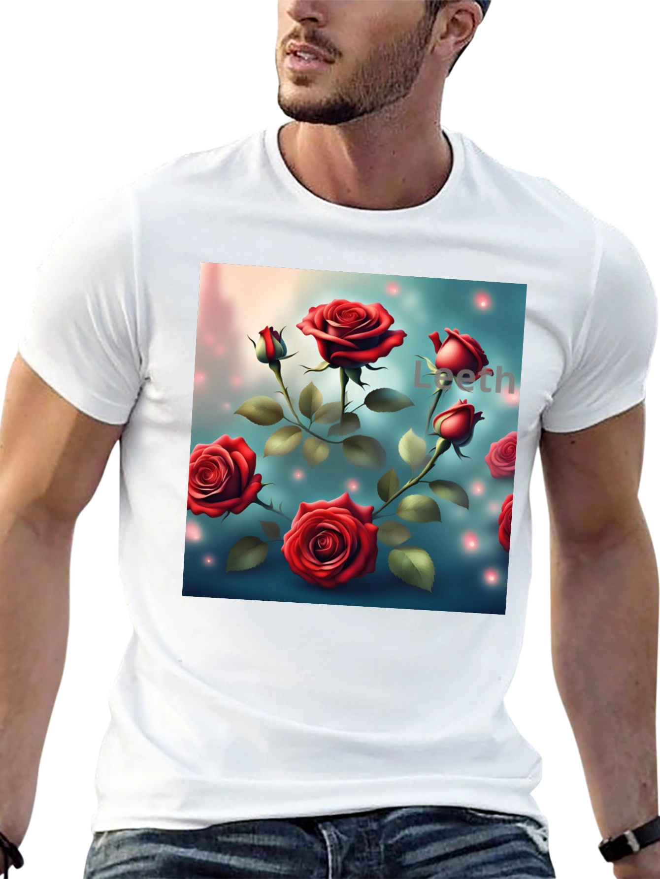 Rose Print T-Shirt - Floral Graphic Tee