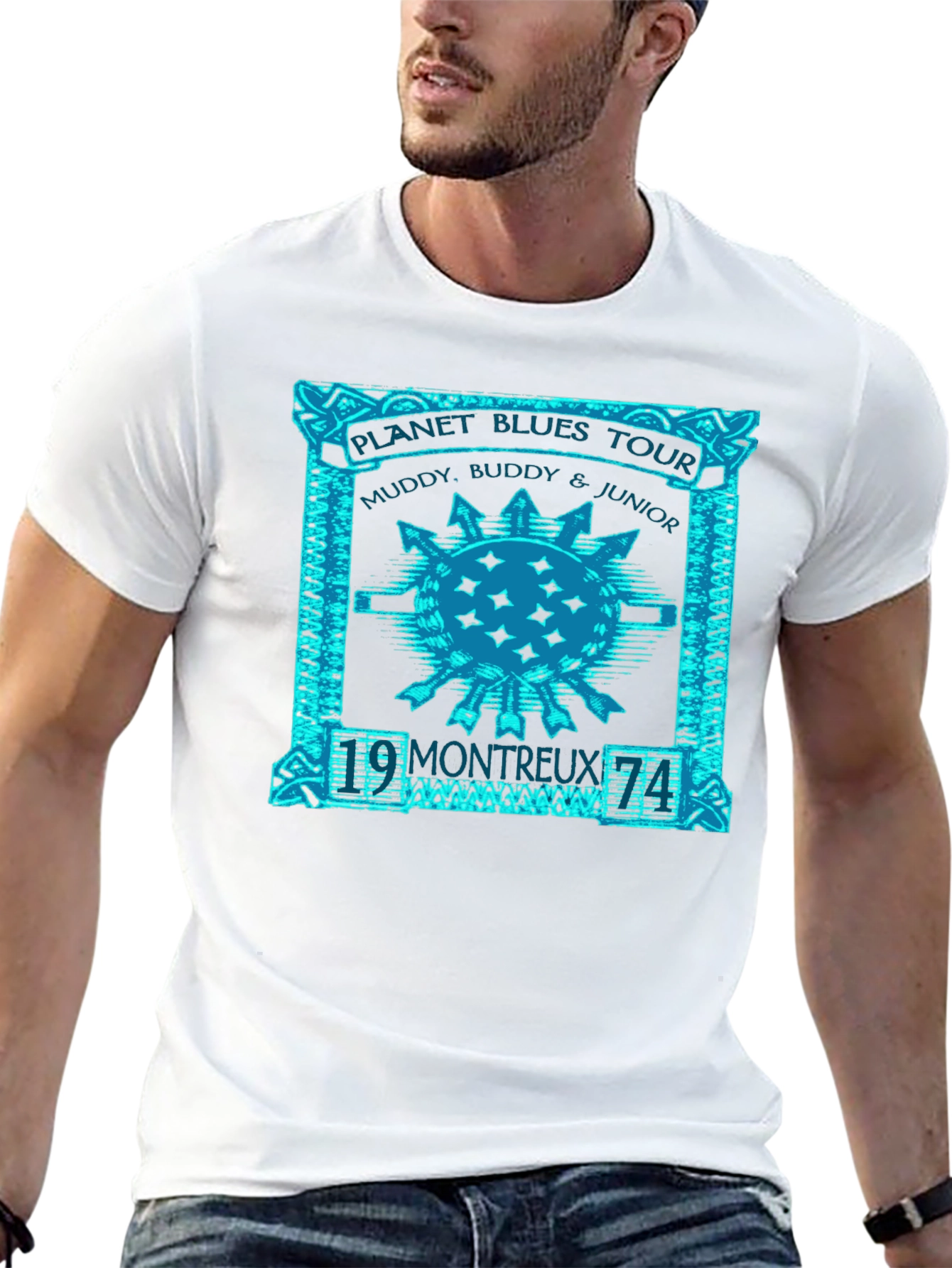 Planet Blues Tour Graphic T-Shirt - Black