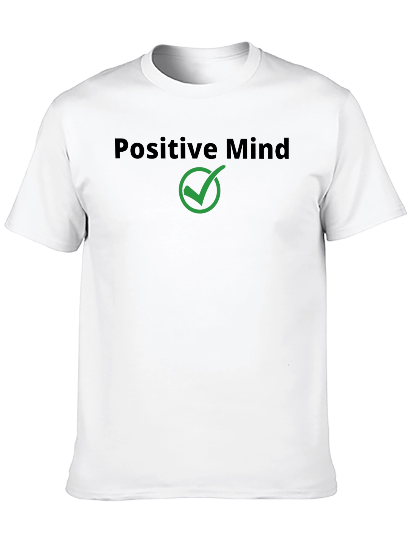 Positive Mind Black Cotton Tee