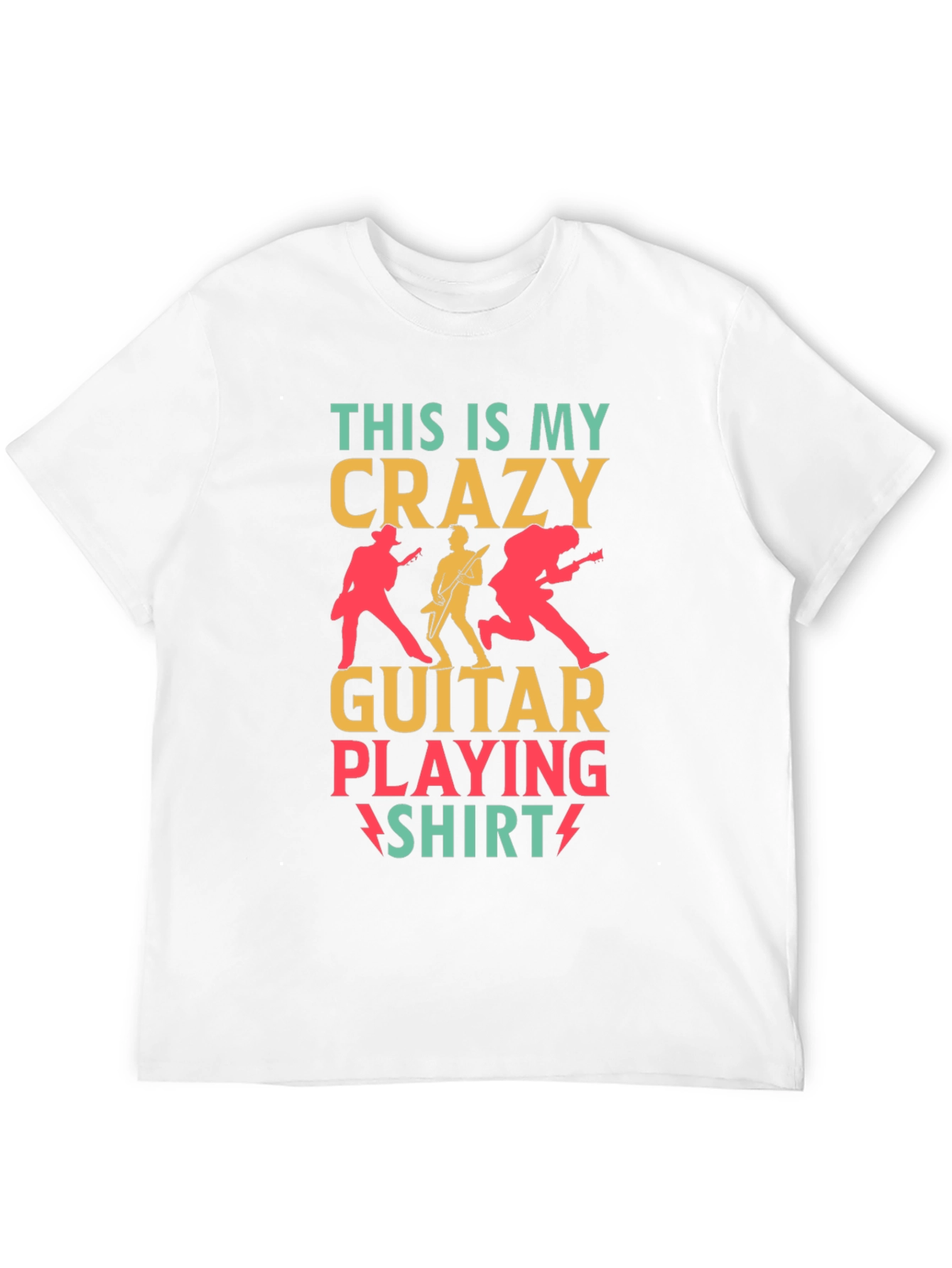 Crazy Guitar Playing Shirt - Rock Concert T-Shirt