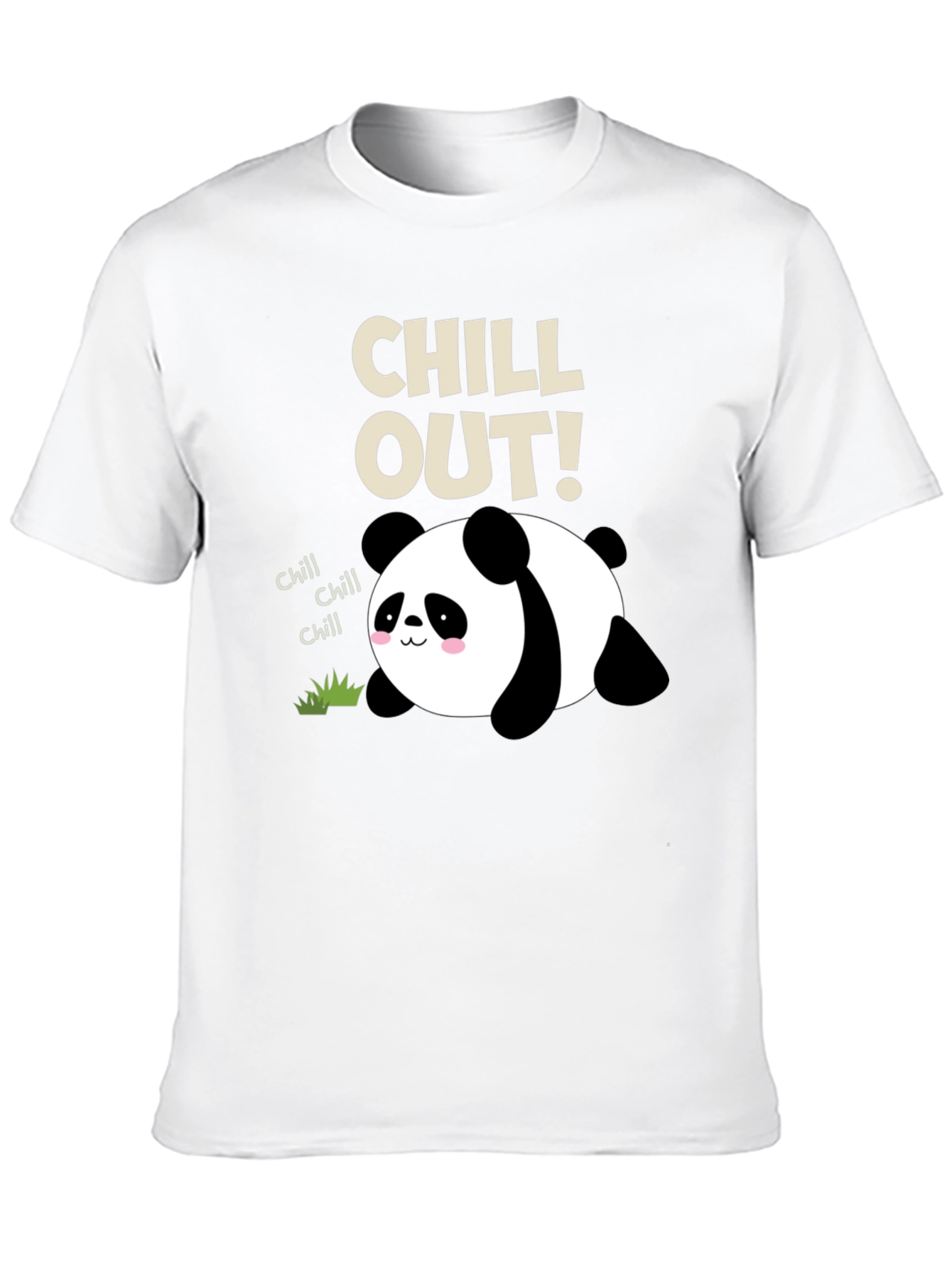 Chill Out Panda Black T-Shirt Relaxed Style