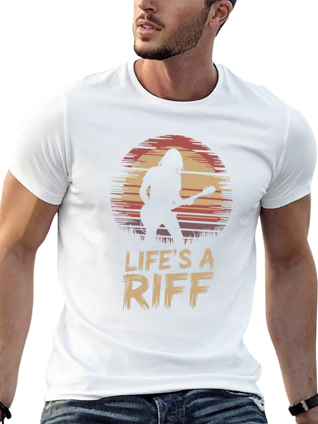 Lifes A Riff Guitar Player Tee