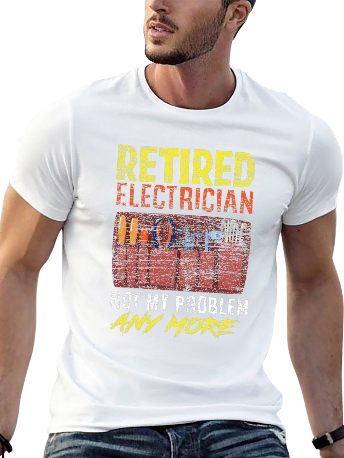 Retired Electrician T-Shirt - Funny Retirement Gift