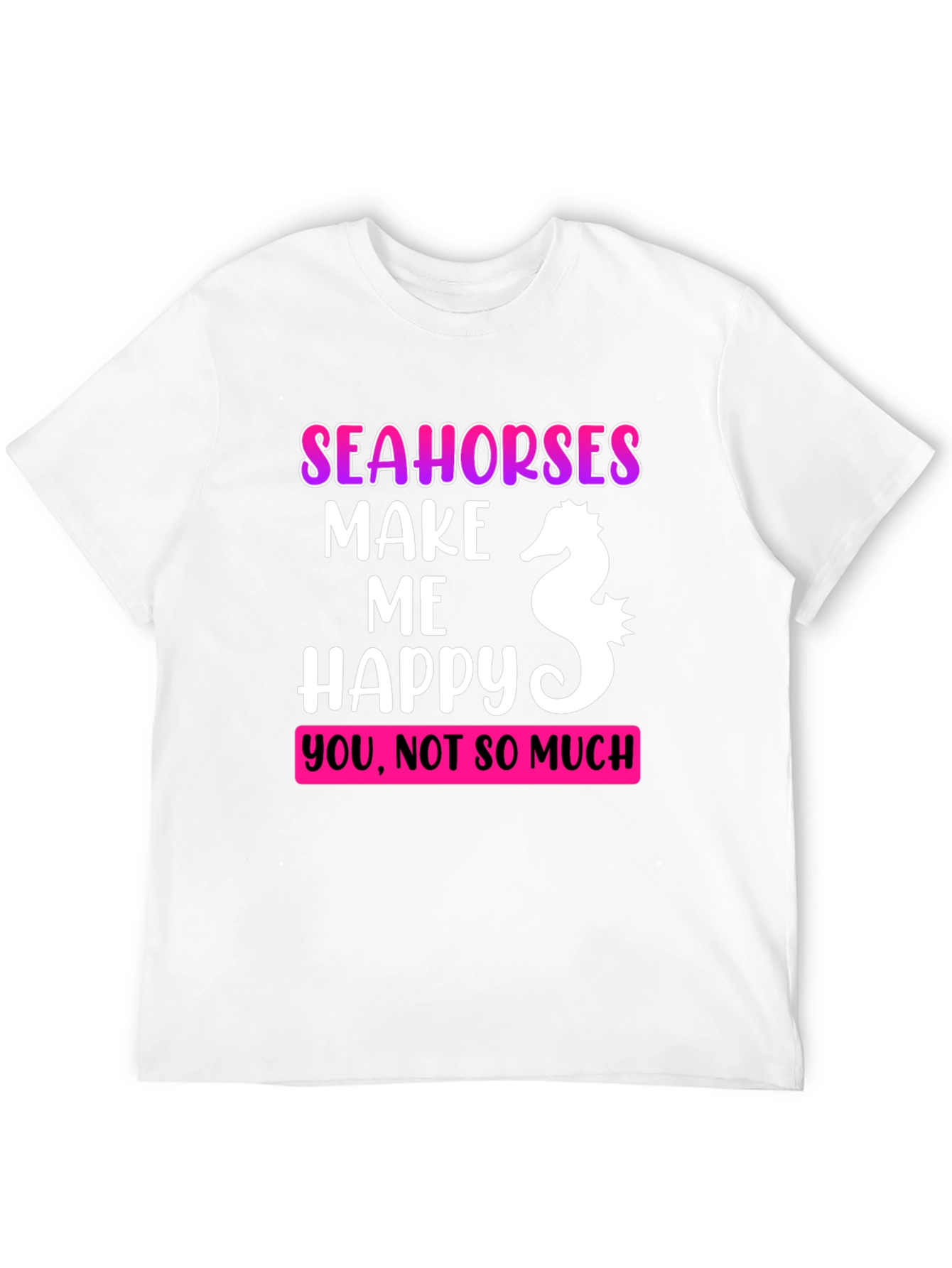 Seahorses Make Me Happy Graphic Tee