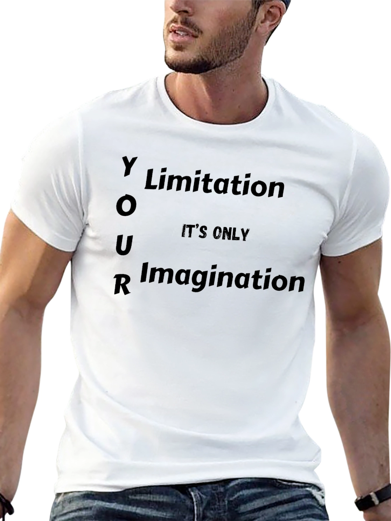 Motivational Your Limitation Graphic T-Shirt