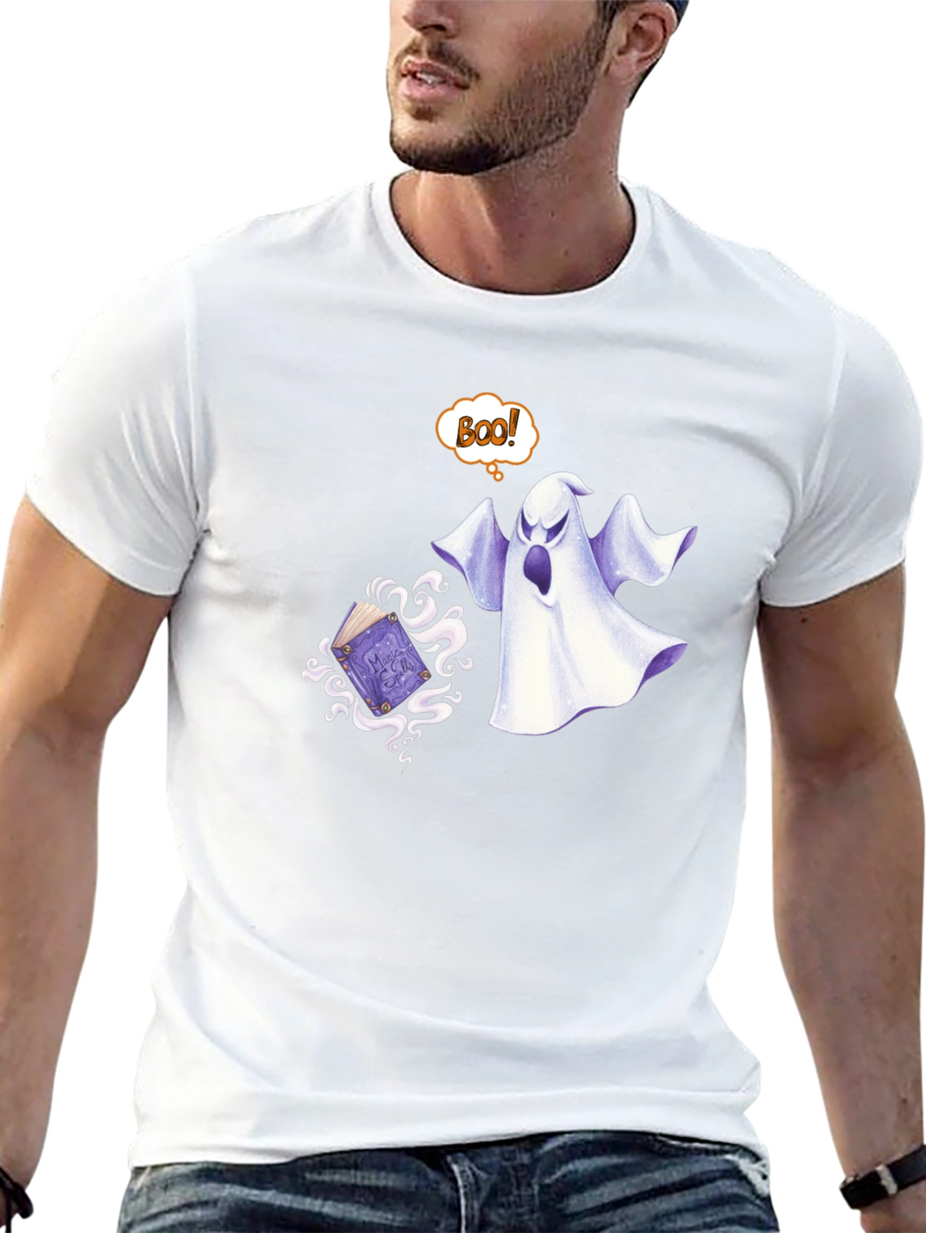Ghostly Boo! Graphic T-Shirt