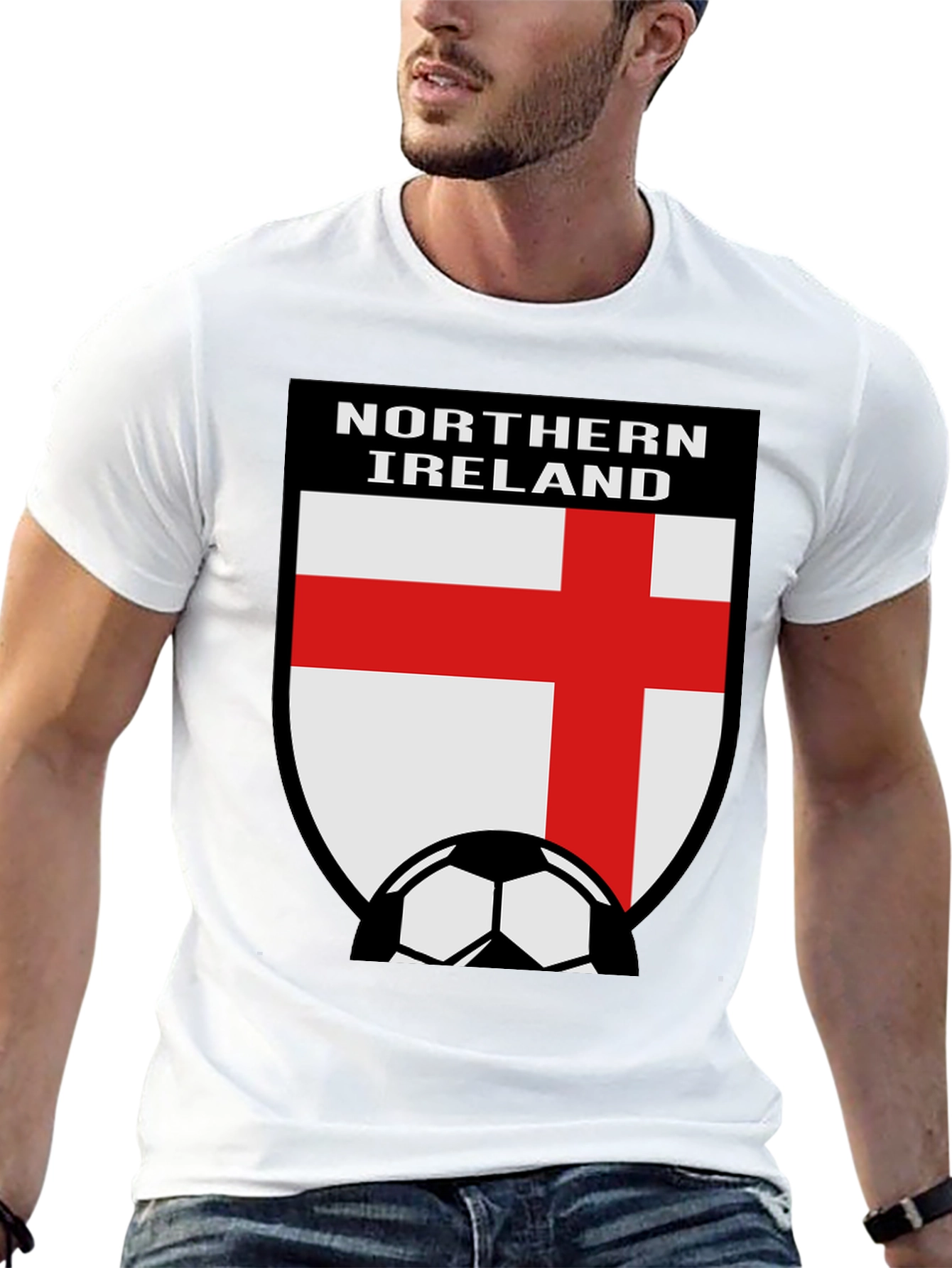 Northern Ireland Soccer Fan T-Shirt - Black