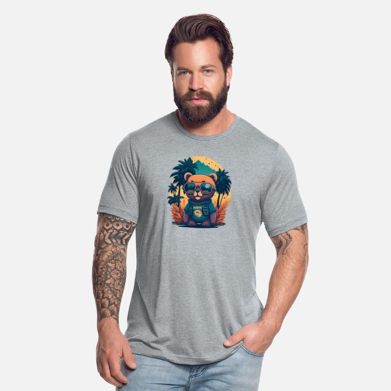 Adorable Bear with Sunglasses Art: Cool Whimsical