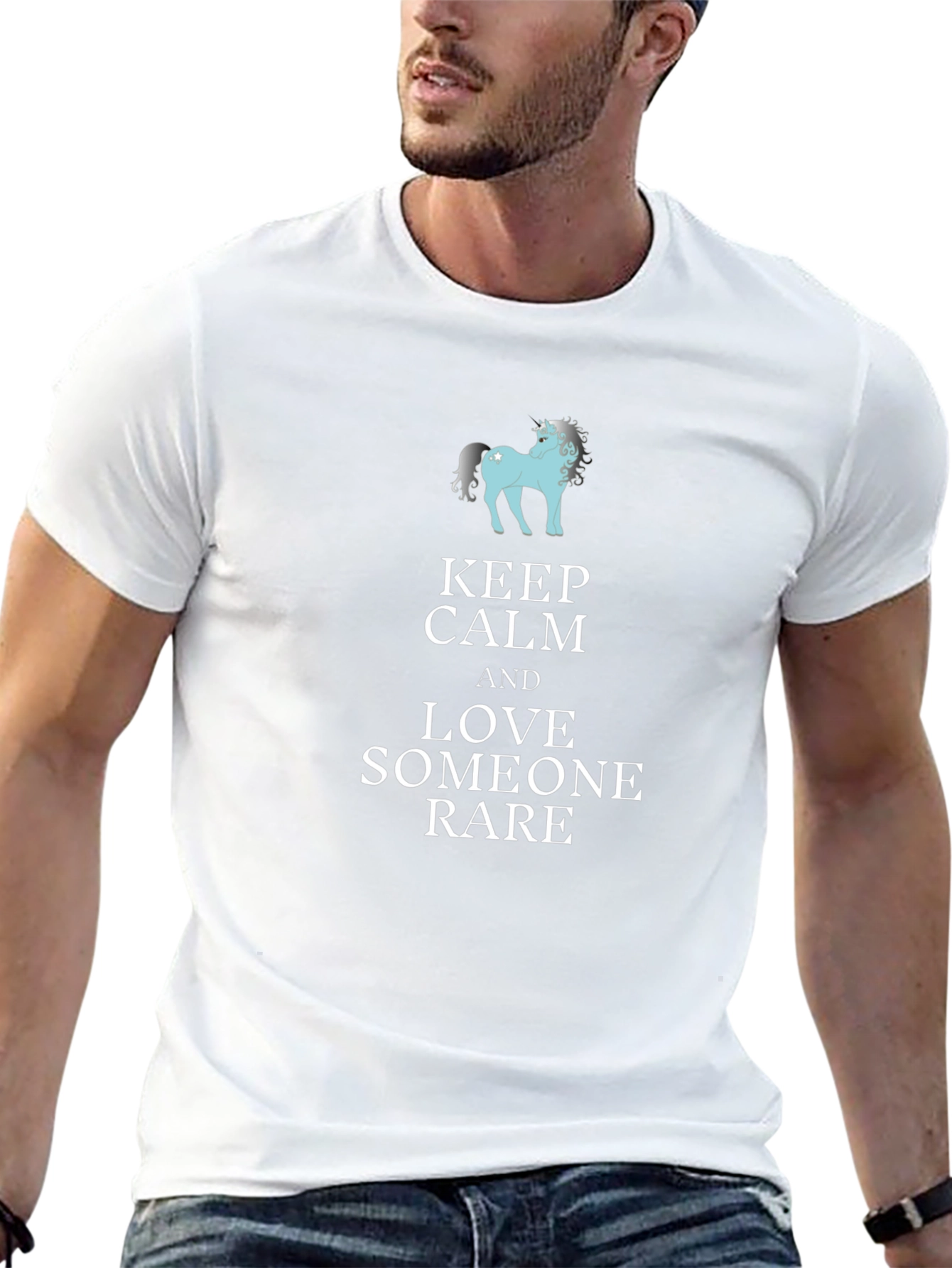 Keep Calm & Love Someone Rare Black T-Shirt