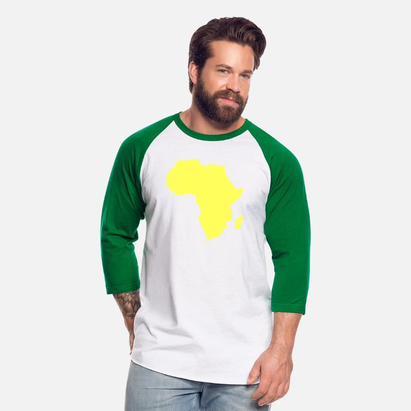 Africa Map Continent yellow