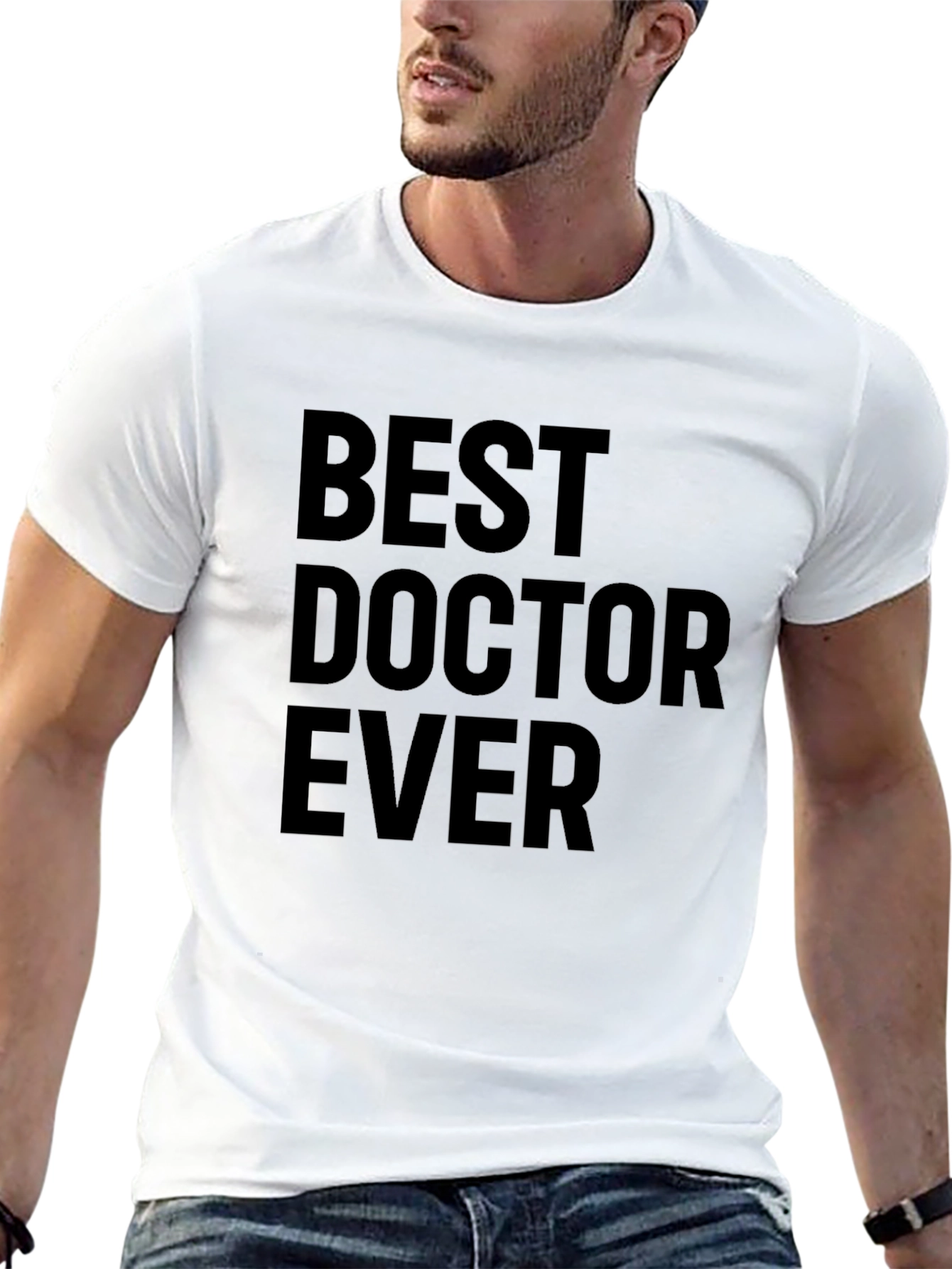 Best Doctor Ever Graphic Tee - Black