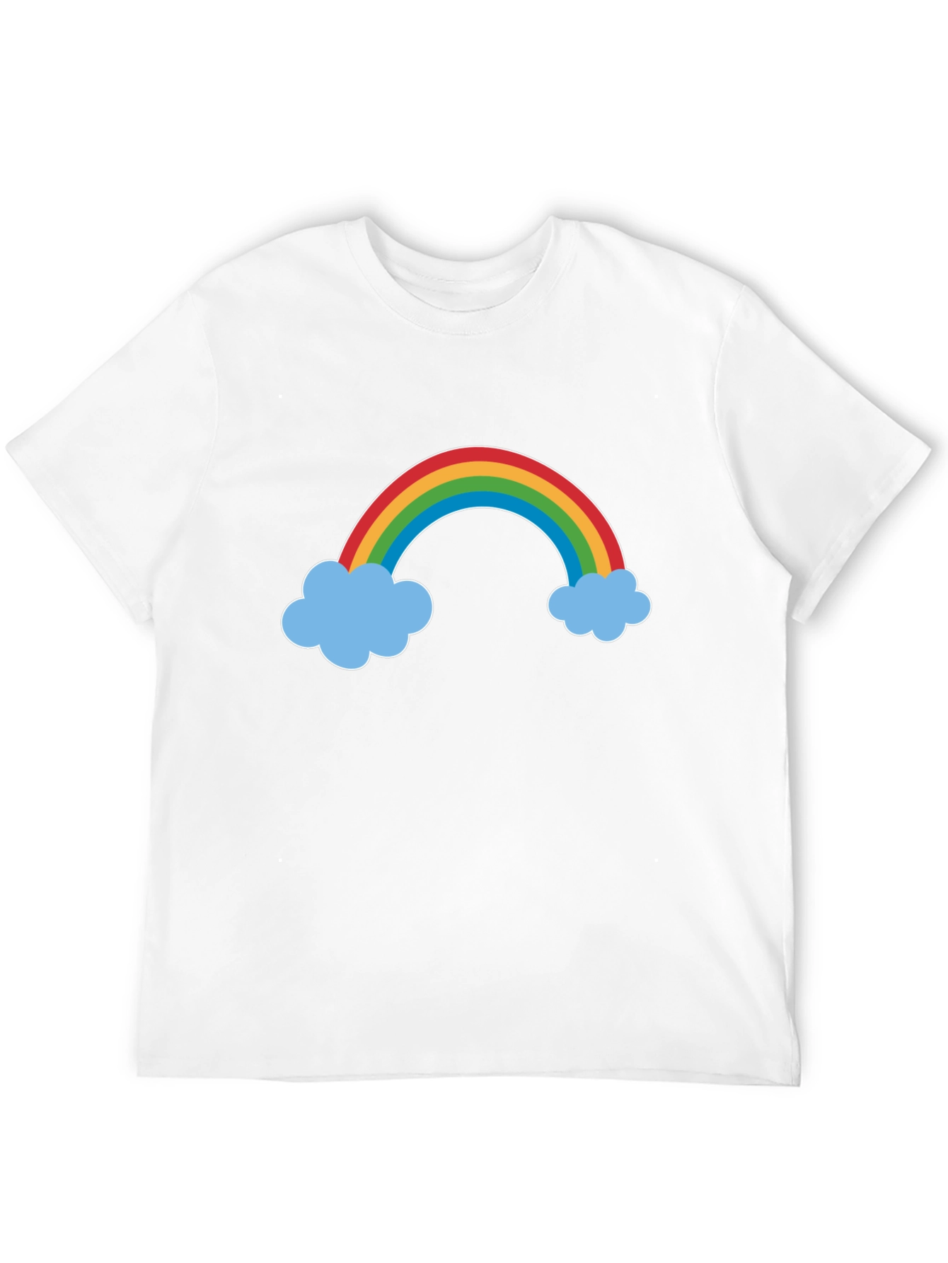 Rainbow Cloud Graphic Tee - Black
