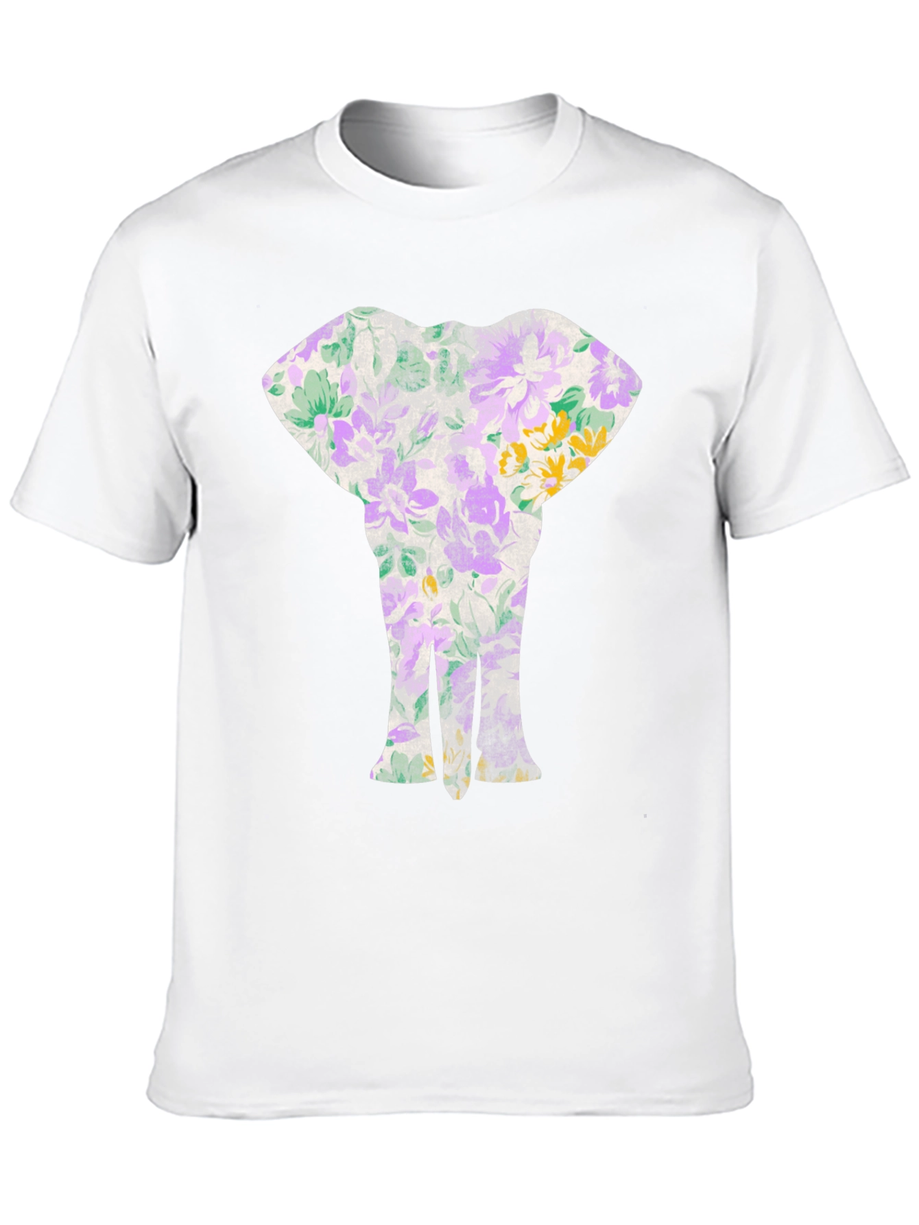 Floral Elephant Graphic T-Shirt