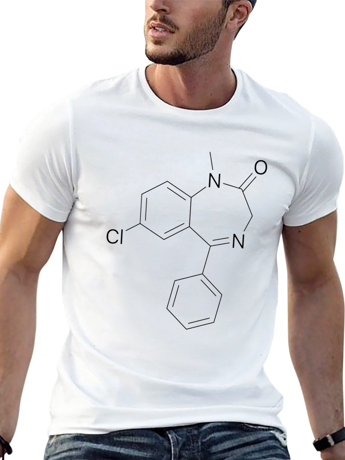 Molecular Structure Graphic T-Shirt
