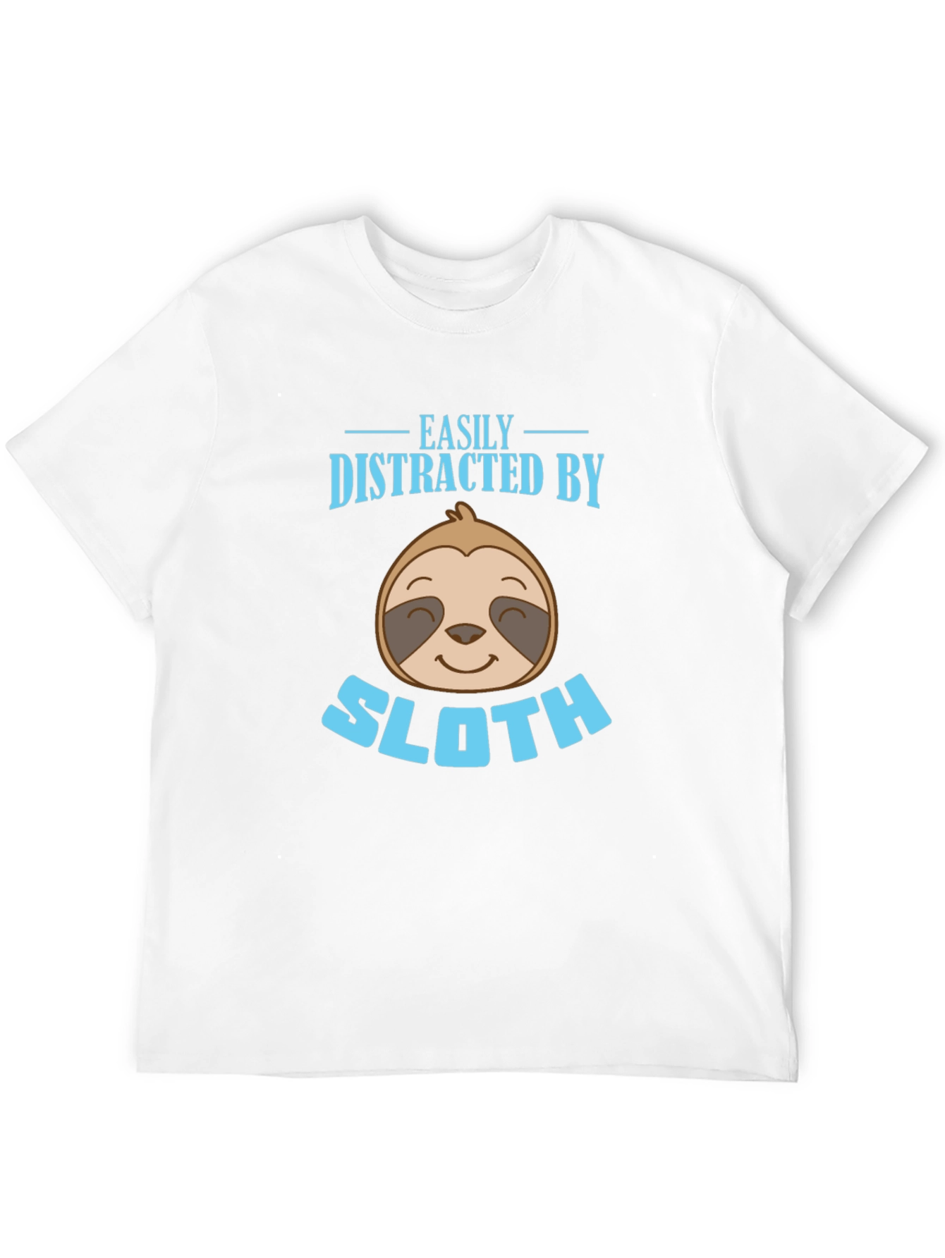 Easily Distracted By Sloth Graphic T-Shirt