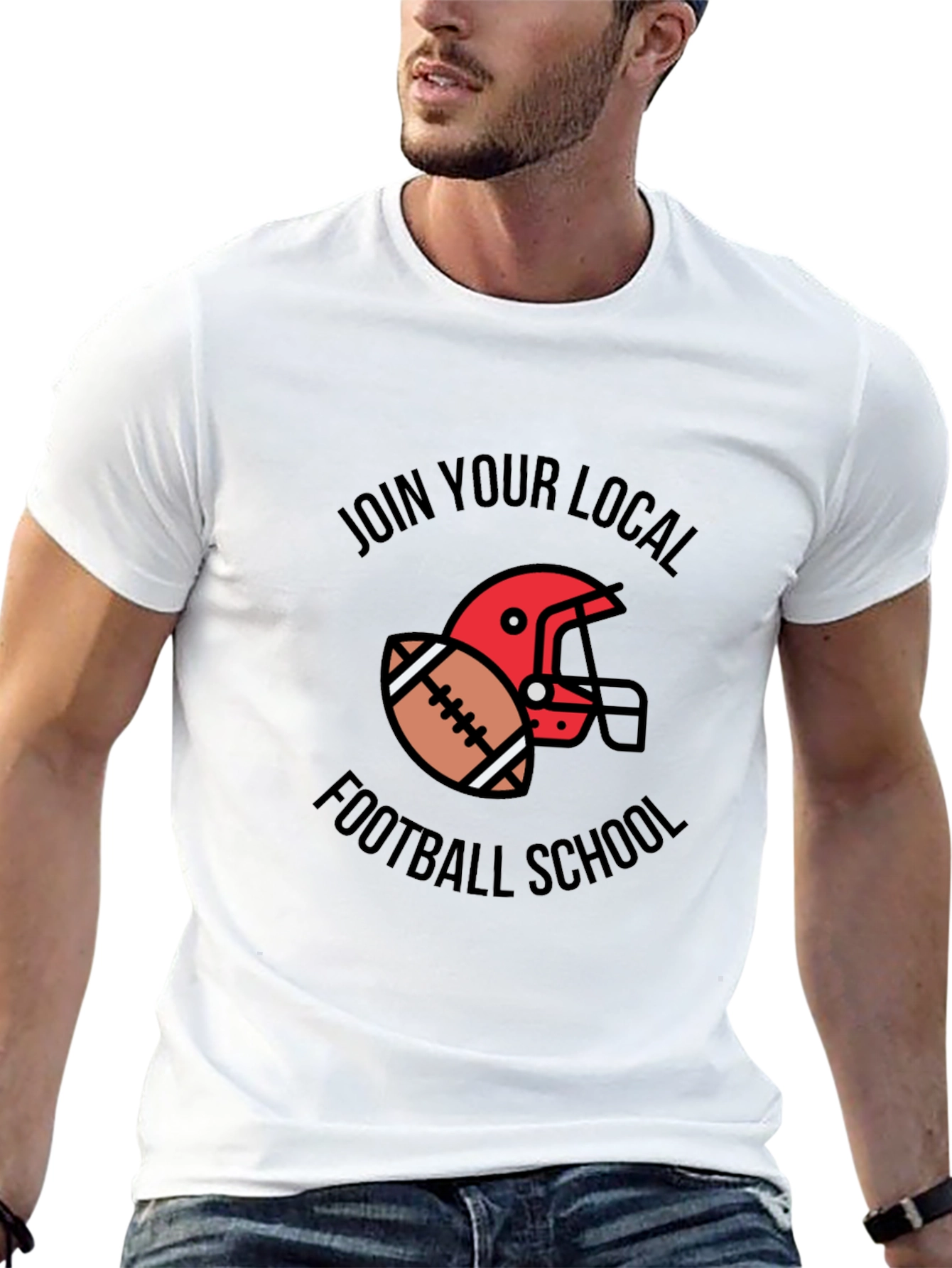 Football School Graphic Tee - Join Your Local Team!