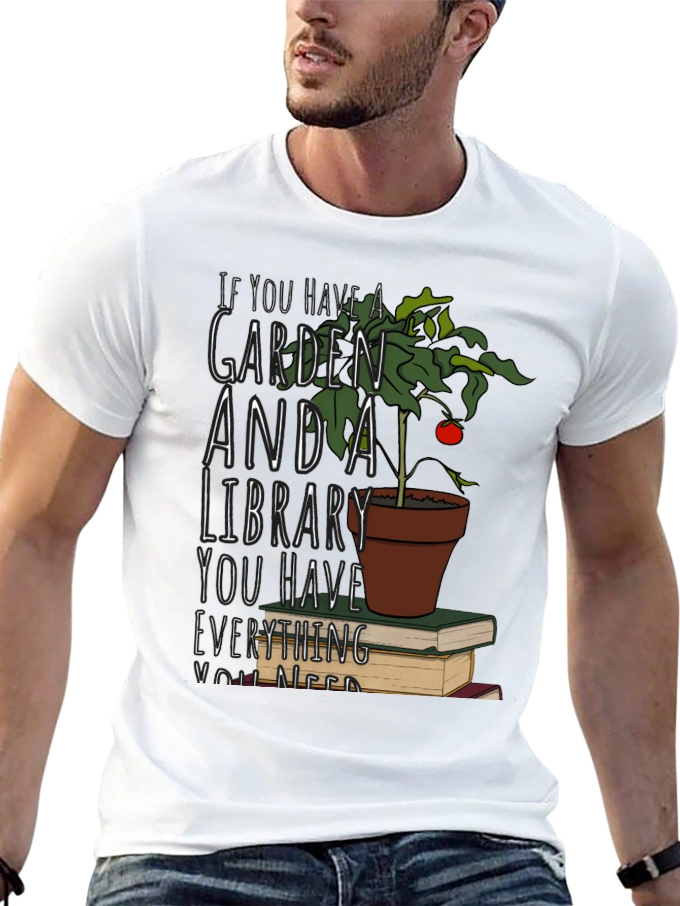 Garden and Library T-Shirt